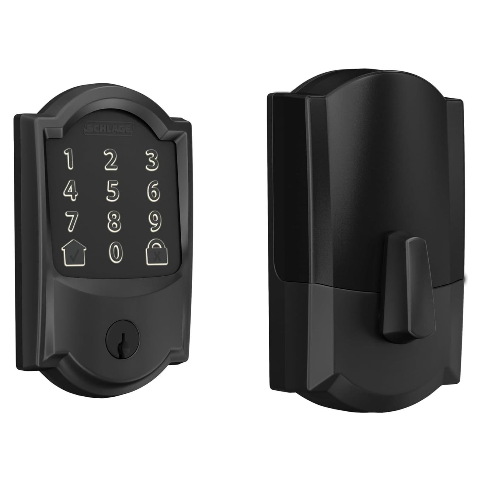Cerradura Inteligente Schlage Encode Camelot WiFi, Negro Mate