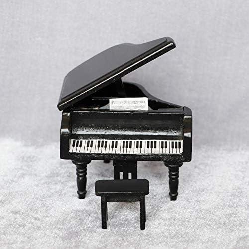 Piano en Miniatura Cutemini 1:12 con Taburete Negro