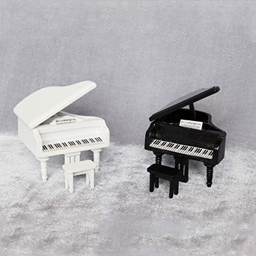 Piano en Miniatura Cutemini 1:12 con Taburete Negro