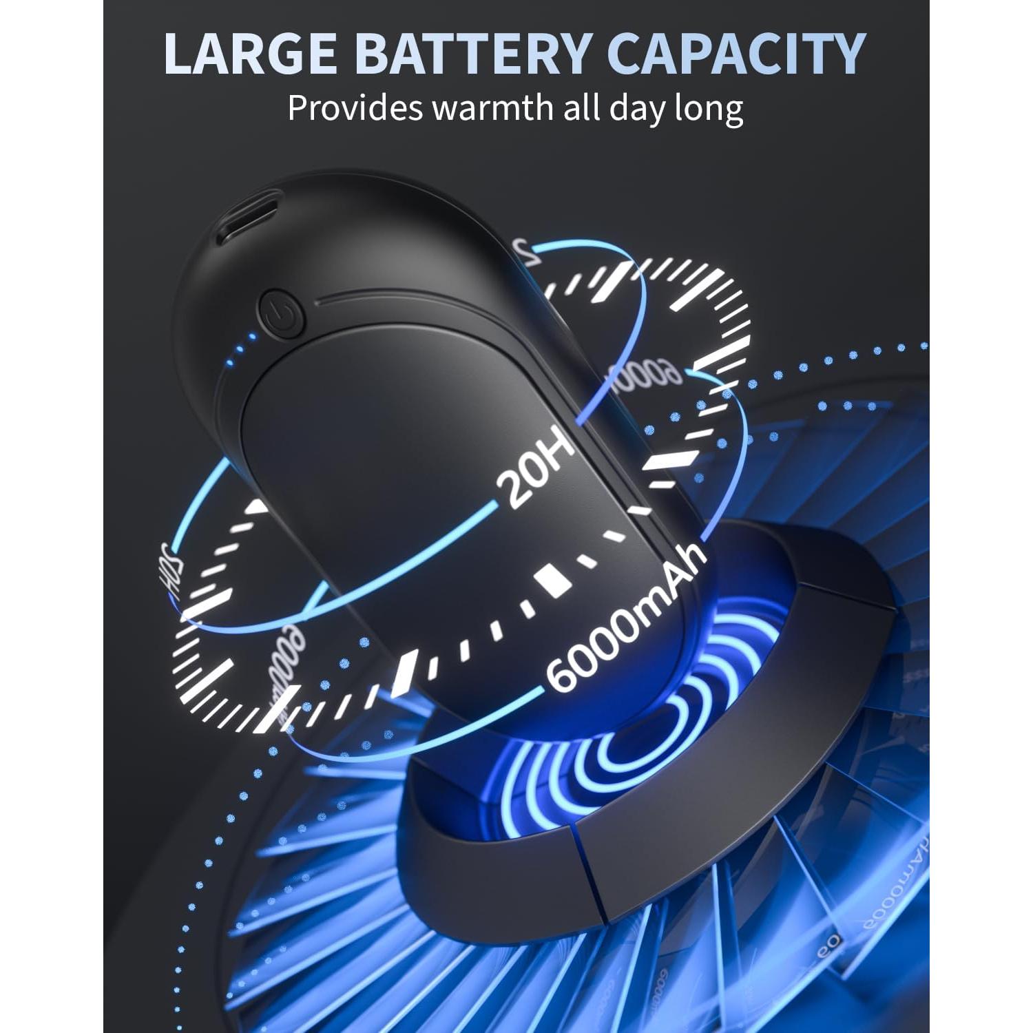 Calentadores de Manos Recargables KNIFOD AOY-712 6000mAh