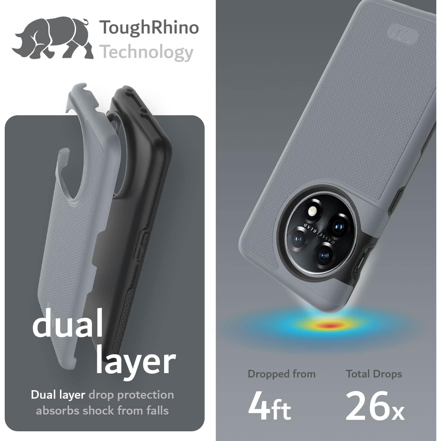 Funda TUDIA DualShield Grip para OnePlus 11 5G - Gris