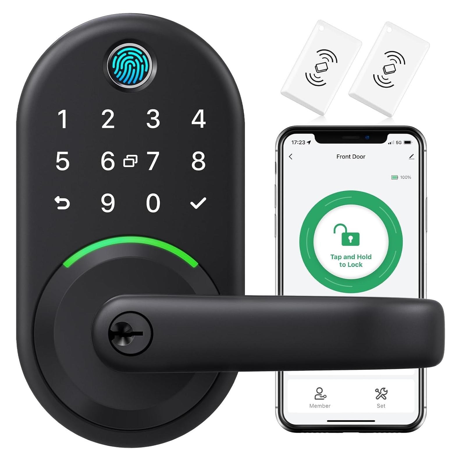 Cerradura Inteligente Yamiry YR01 con Huella Dactilar y App