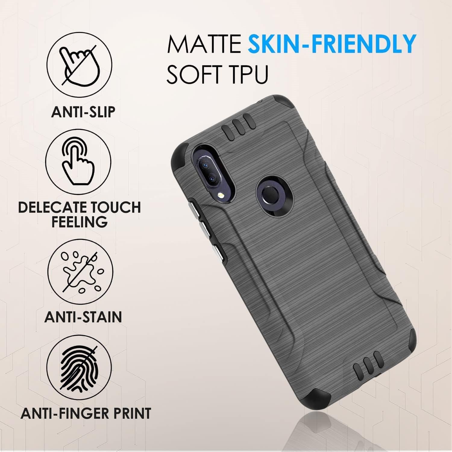 Funda Bumper HRWireless para Alcatel Lumos y Axel - Gris