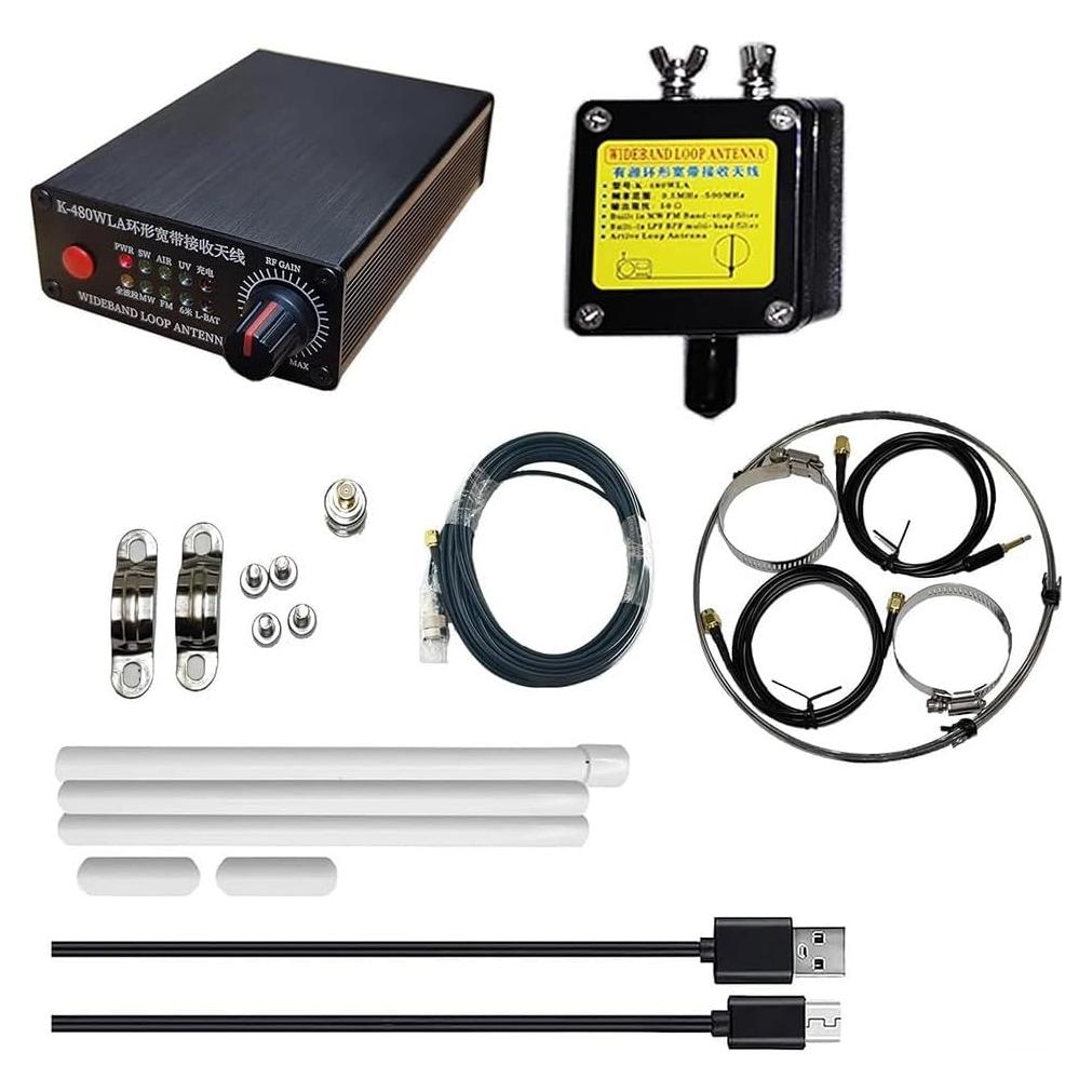 Antena K-480WLA Portátil Banda Completa 500KHz-1GHz 30dB