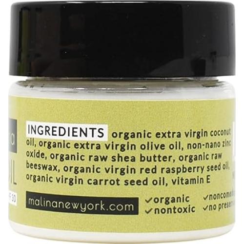 Aceite de Oliva Orgánico Malina™ Protector Solar SPF 30+ 14.79 ml