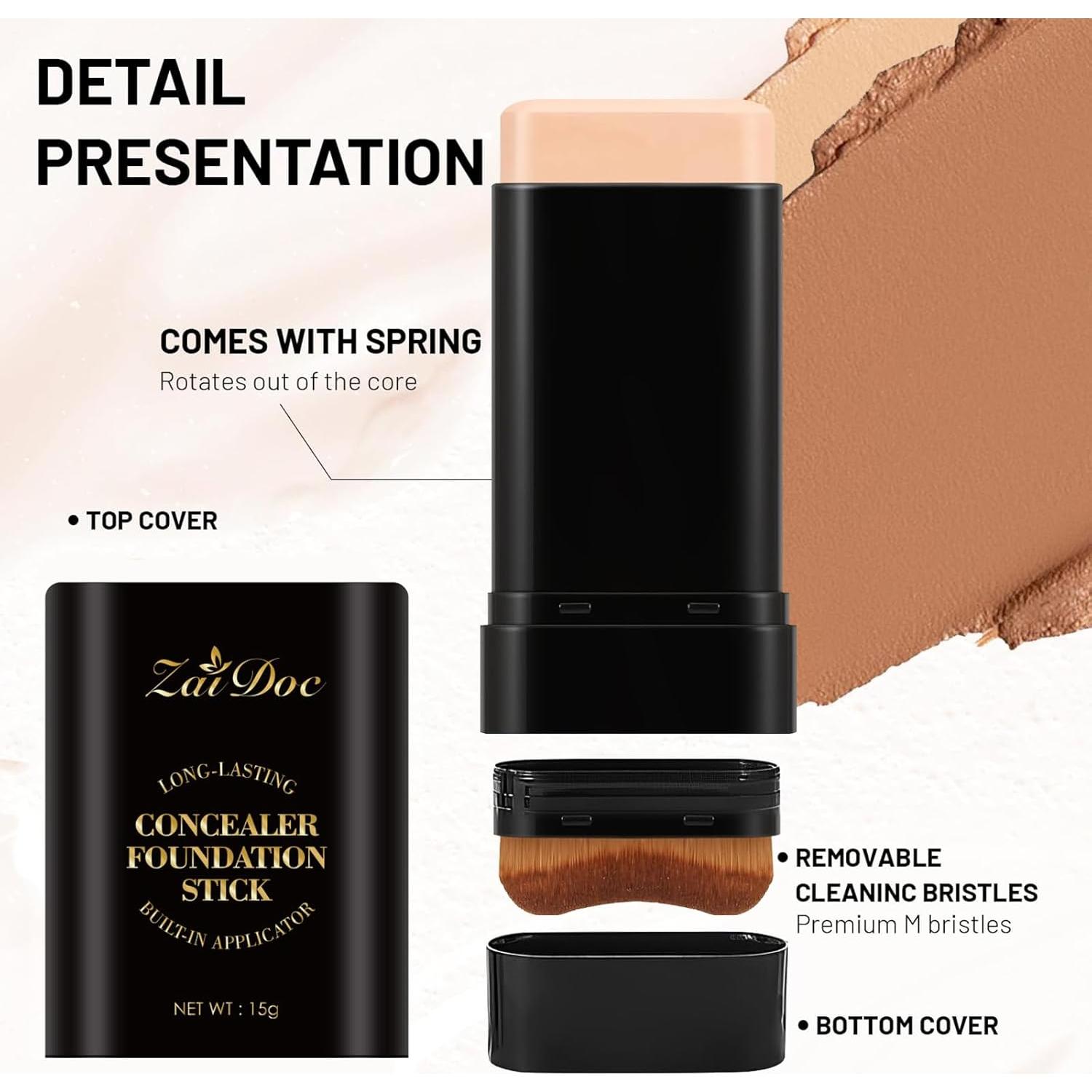 Corrector en barra ZAIDOC 2 en 1 hidratante 59 g para ojeras