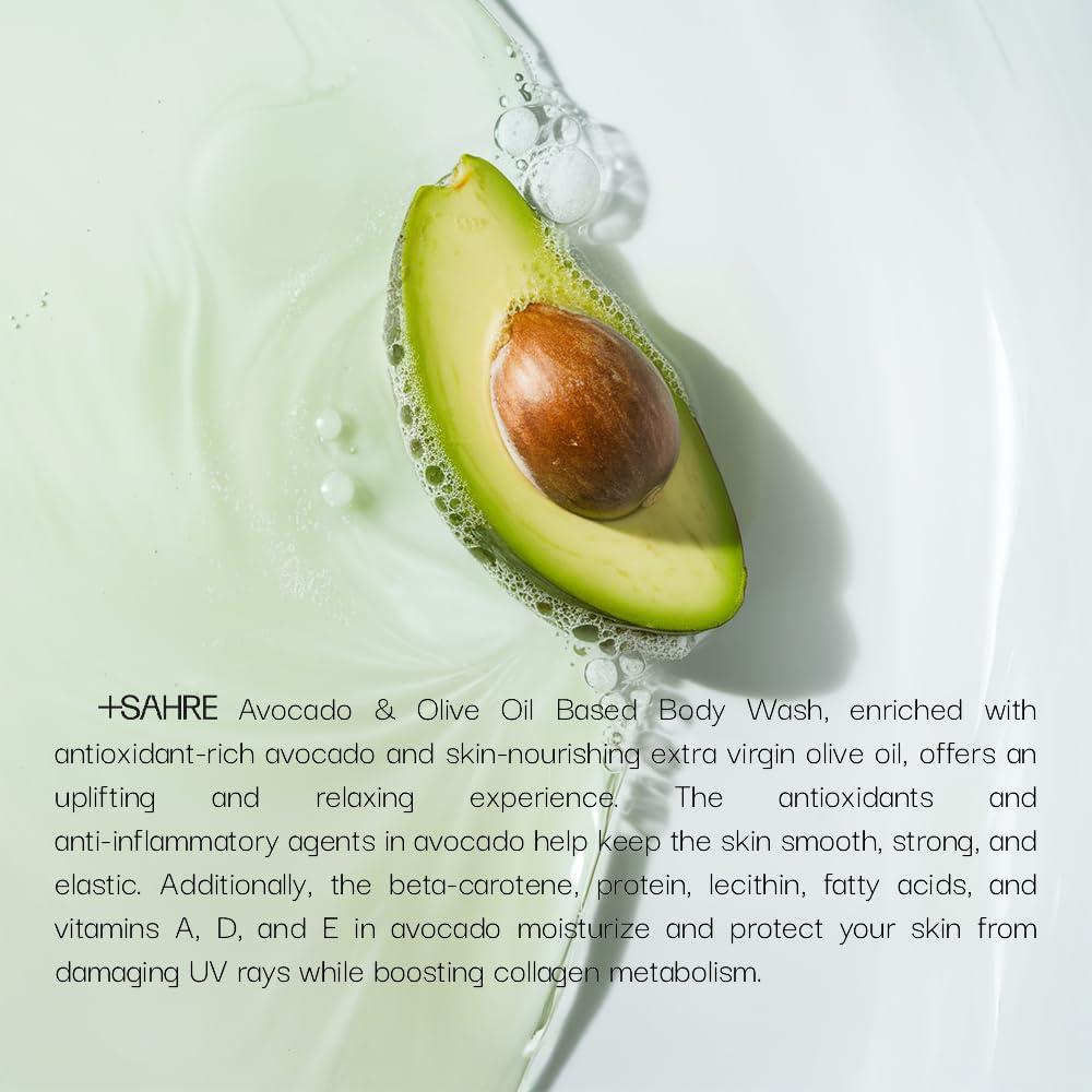 Gel de Ducha Natural Sahre 400ml - Aceite de Oliva y Aguacate
