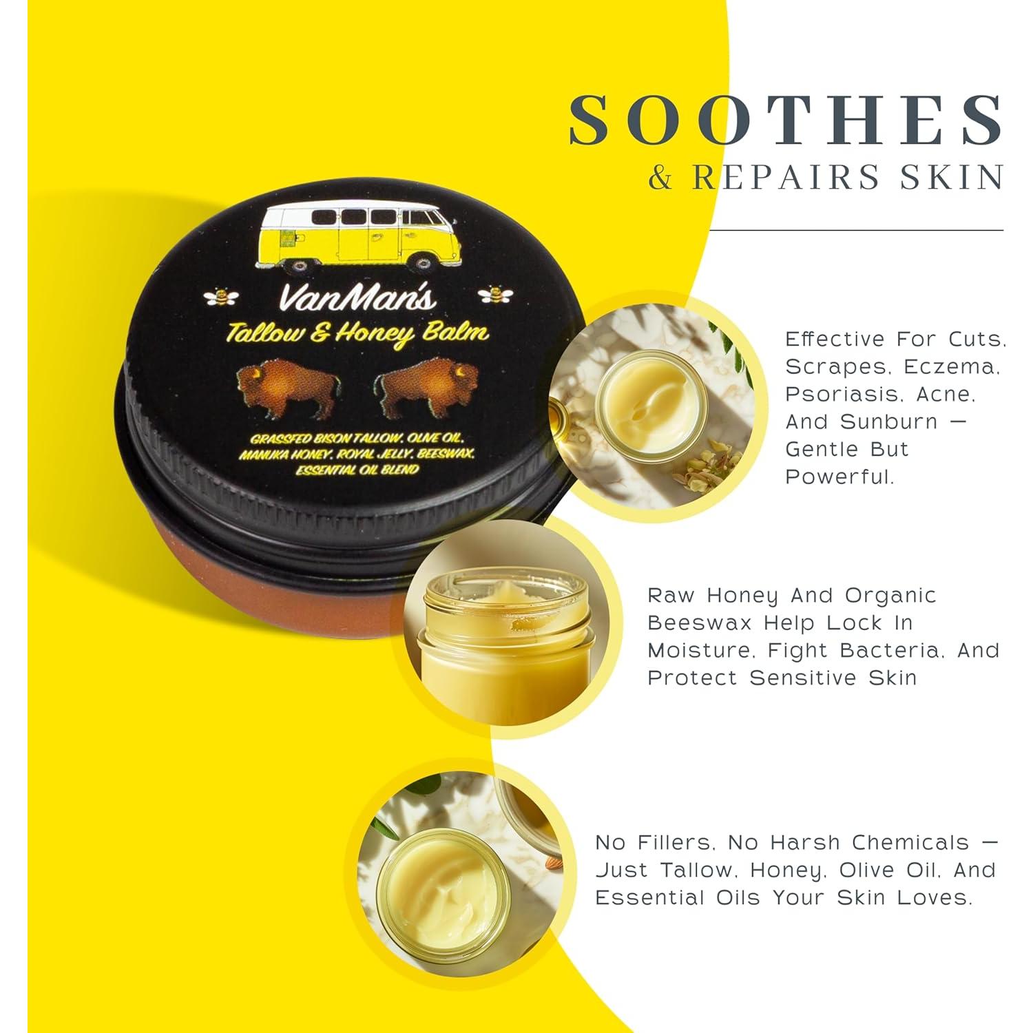 Bálsamo de Grasa de Bisonte Vanman 7.09g - Cuidado Piel Seca