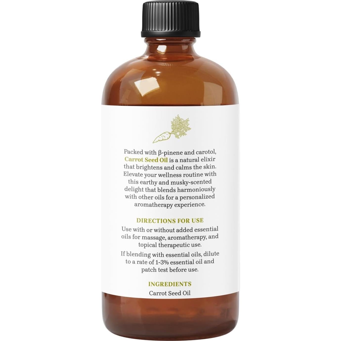 Aceite Portador de Semilla de Zanahoria Essential Delights 473 ml - Vegano