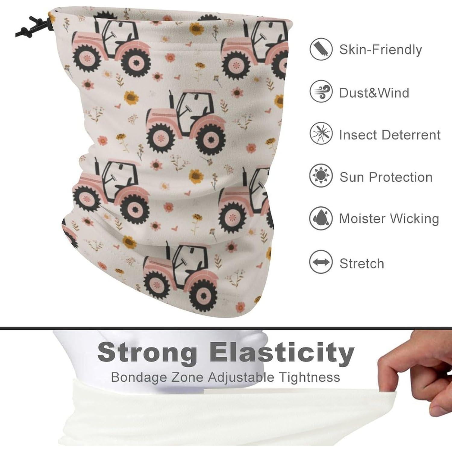 Máscara Facial Colorida para Adultos - Protección UV y Polvo