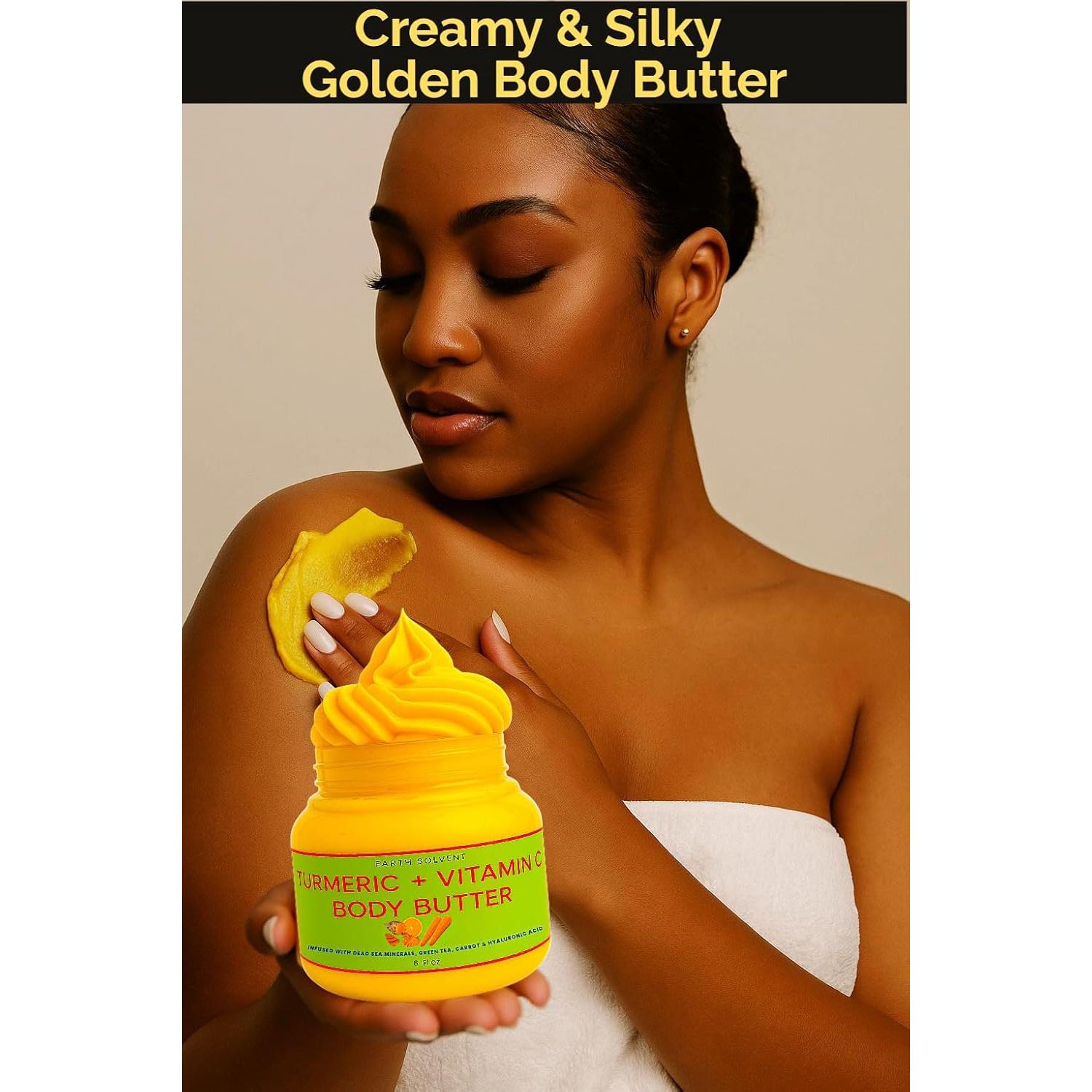 Manteca Corporal de Cúrcuma Earth Solvent 226g Hidratante