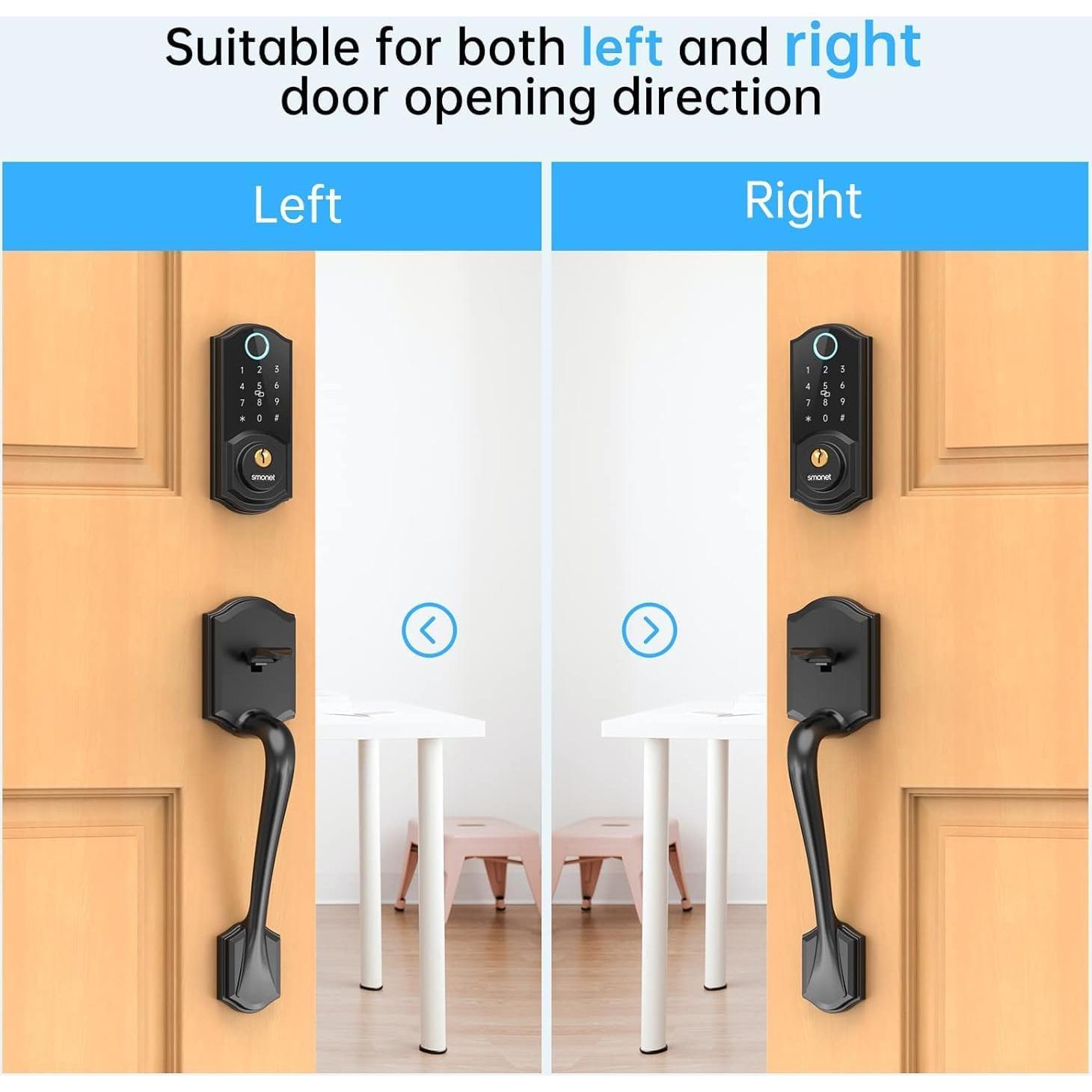 Cerradura Inteligente SMONET A1-BBF2H-S con Huella Dactilar