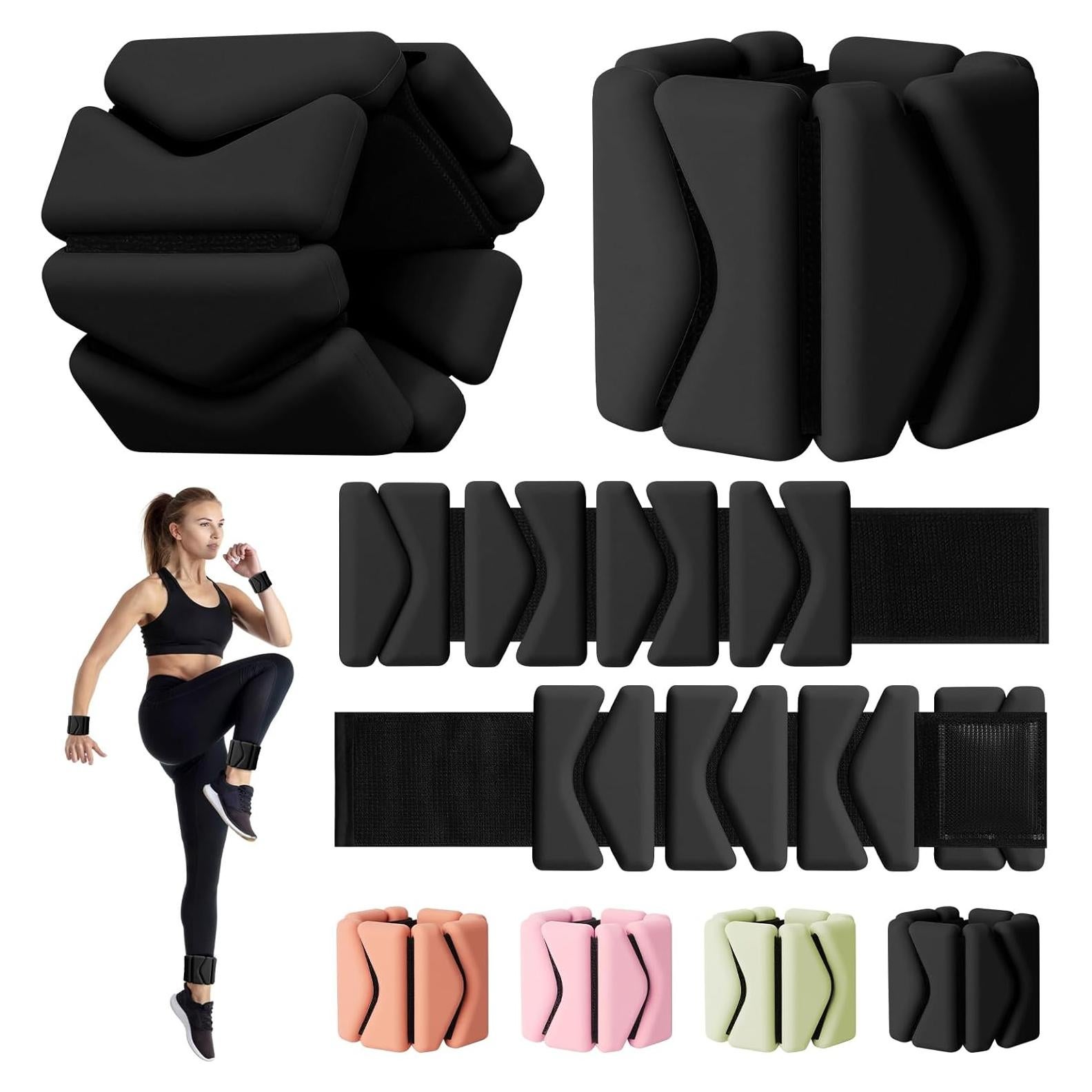 Pesas de Muñeca y Tobillo Grednfhat Ajustables 0.9kg