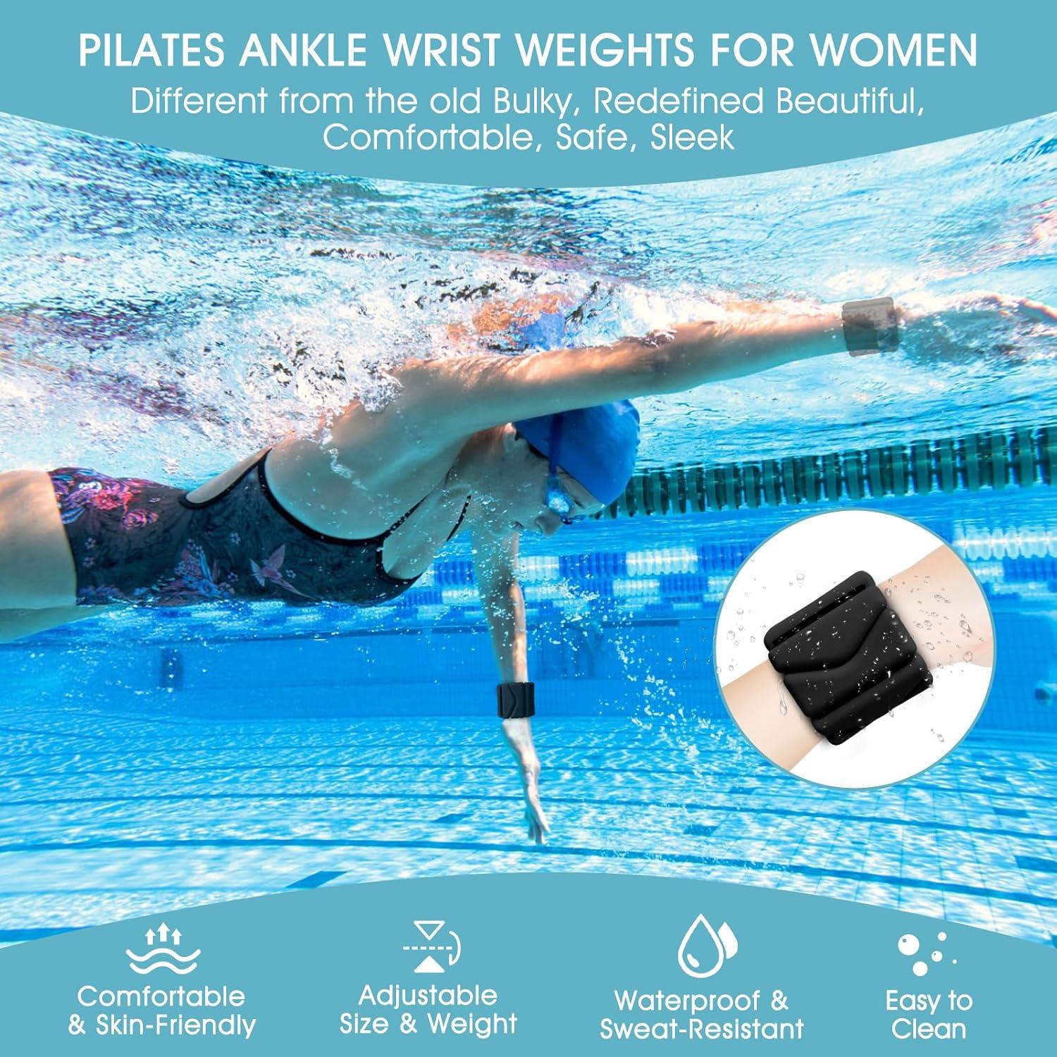 Pesas de Muñeca y Tobillo Grednfhat Ajustables 0.9kg