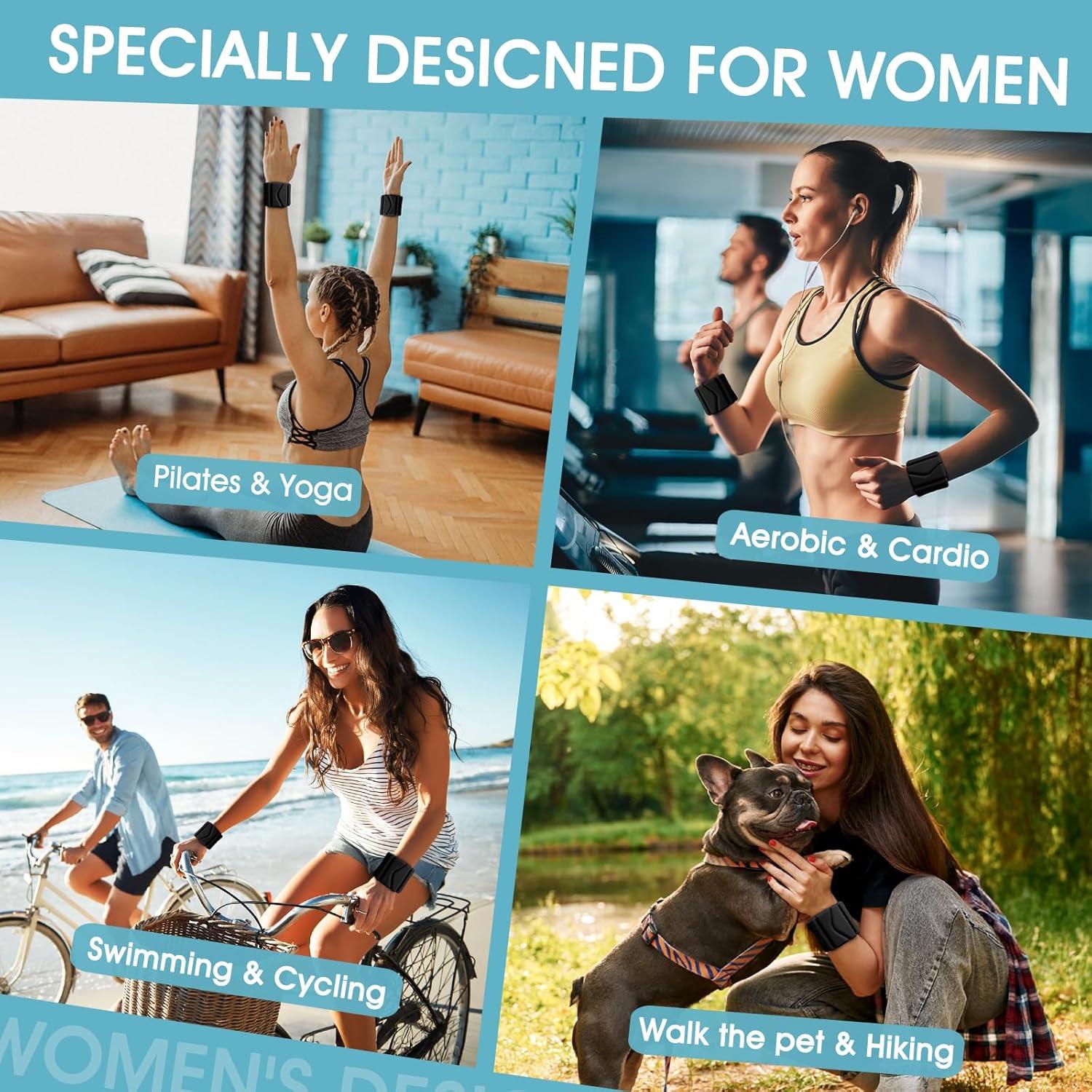 Pesas de Muñeca y Tobillo Grednfhat Ajustables 0.9kg