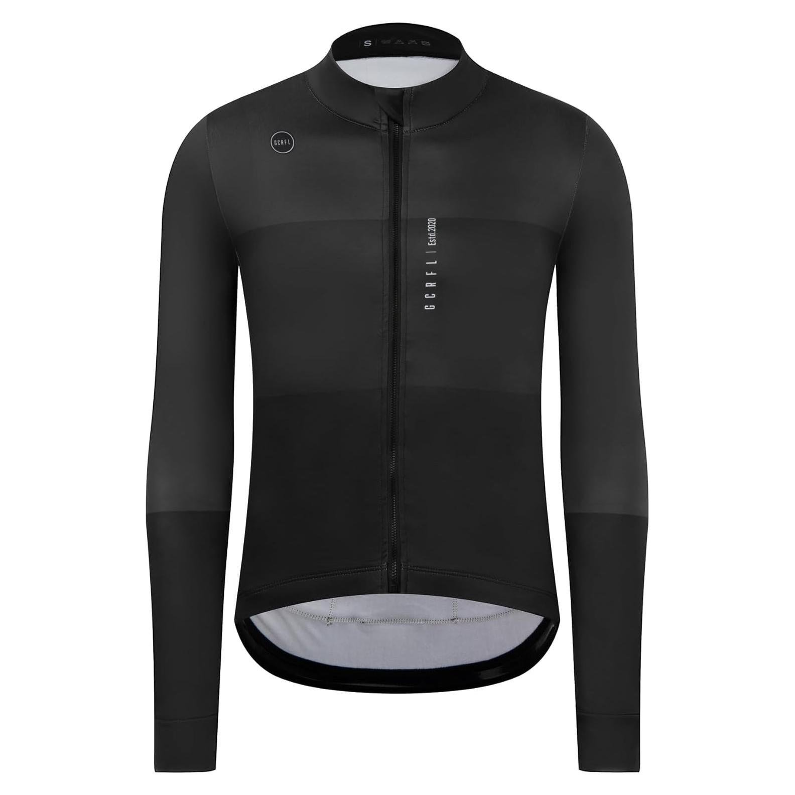 Jersey de Ciclismo Térmico GCRFL para Hombres - Invierno Negro