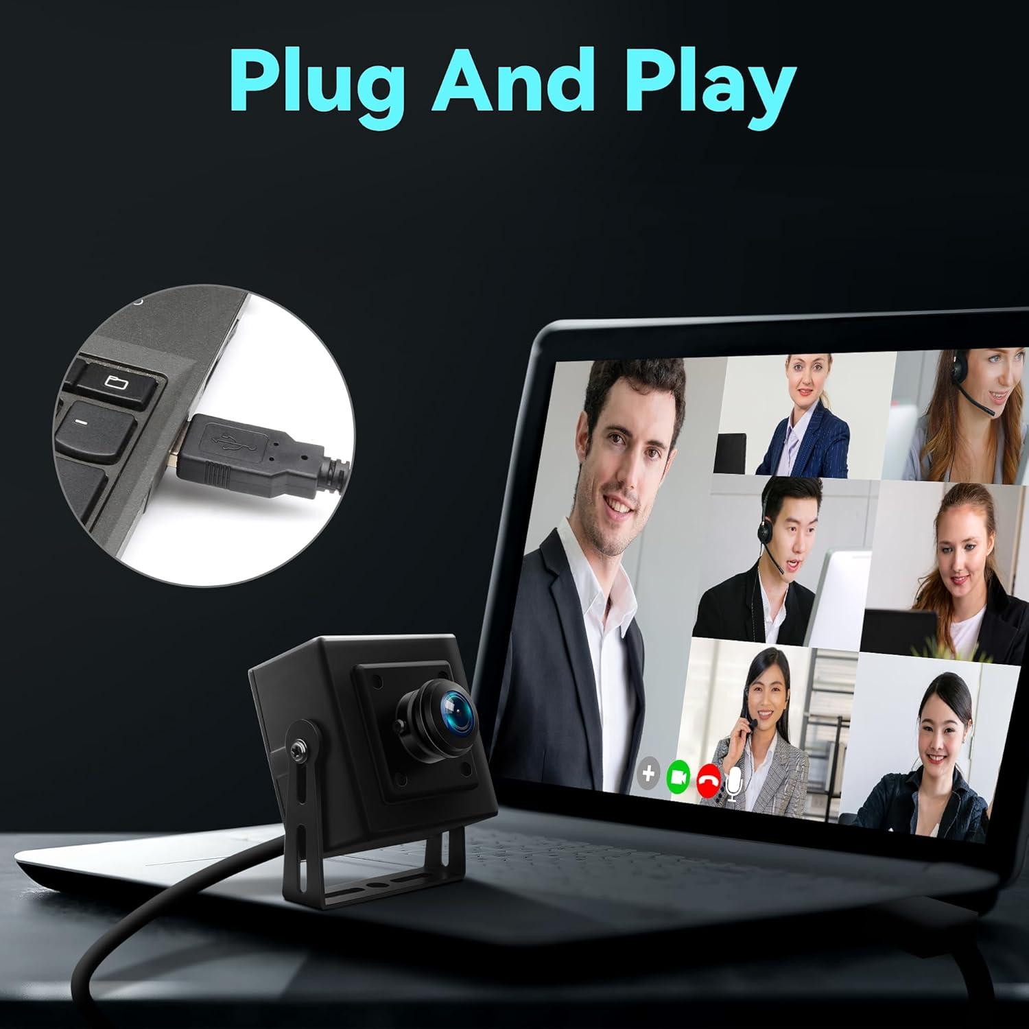 Cámara USB 5MP Hotpet con Lente 100 Grados Sin Distorsión