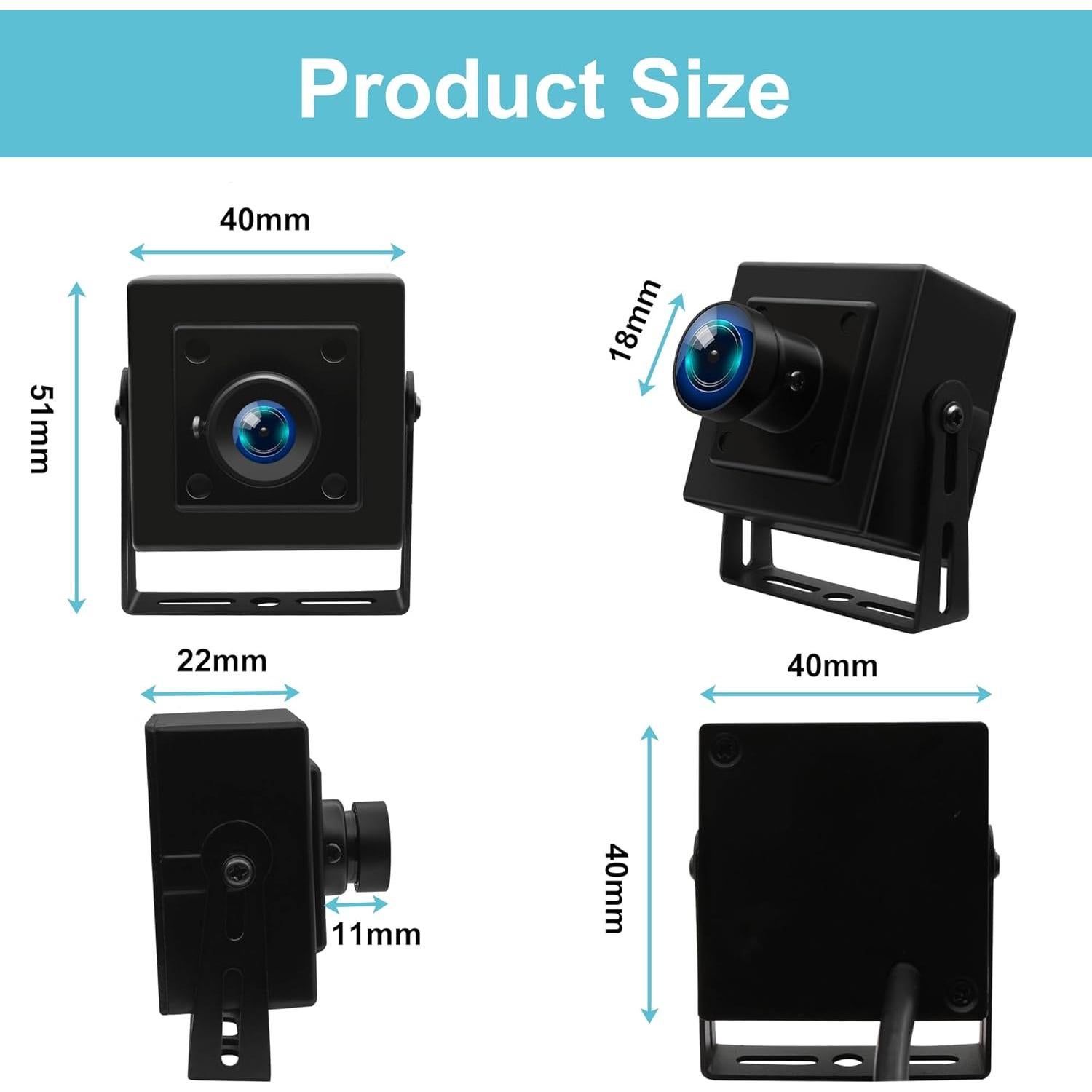 Cámara USB 5MP Hotpet con Lente 100 Grados Sin Distorsión
