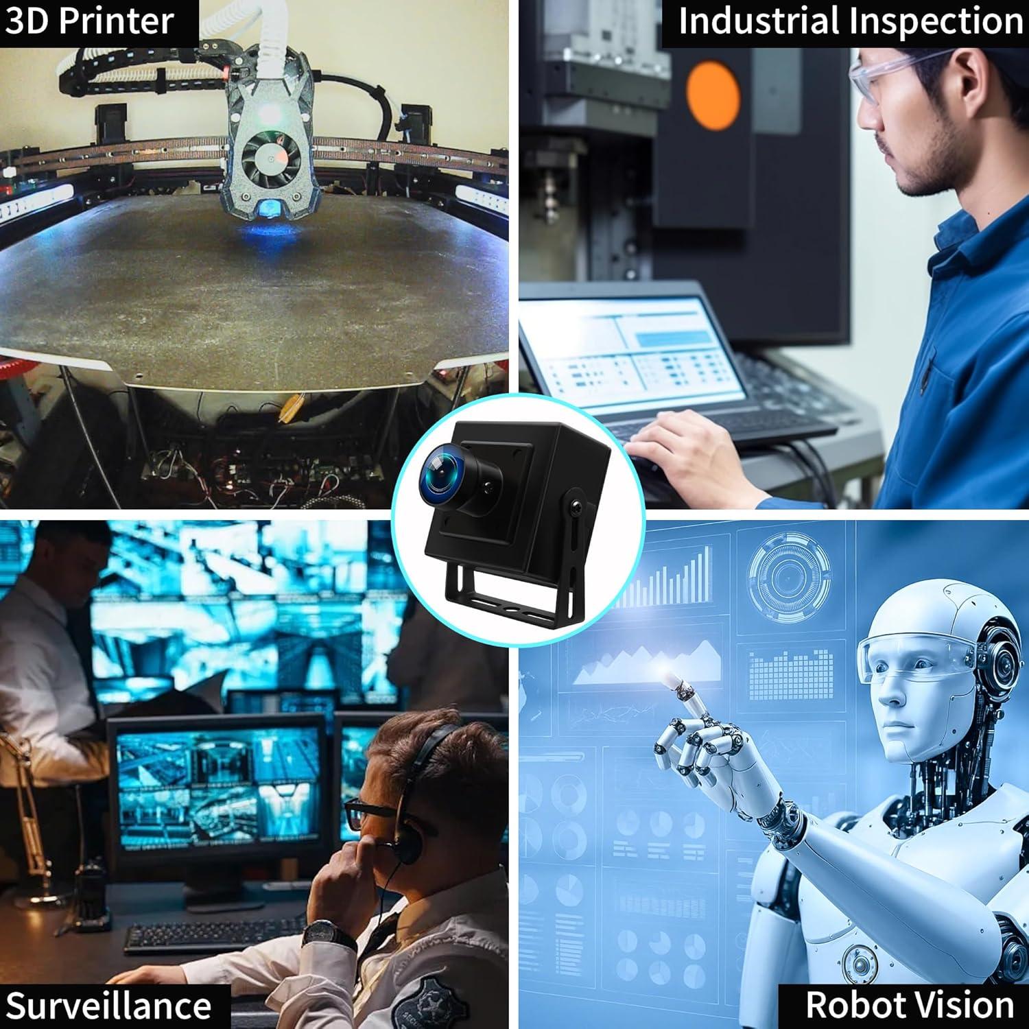 Cámara USB 5MP Hotpet con Lente 100 Grados Sin Distorsión