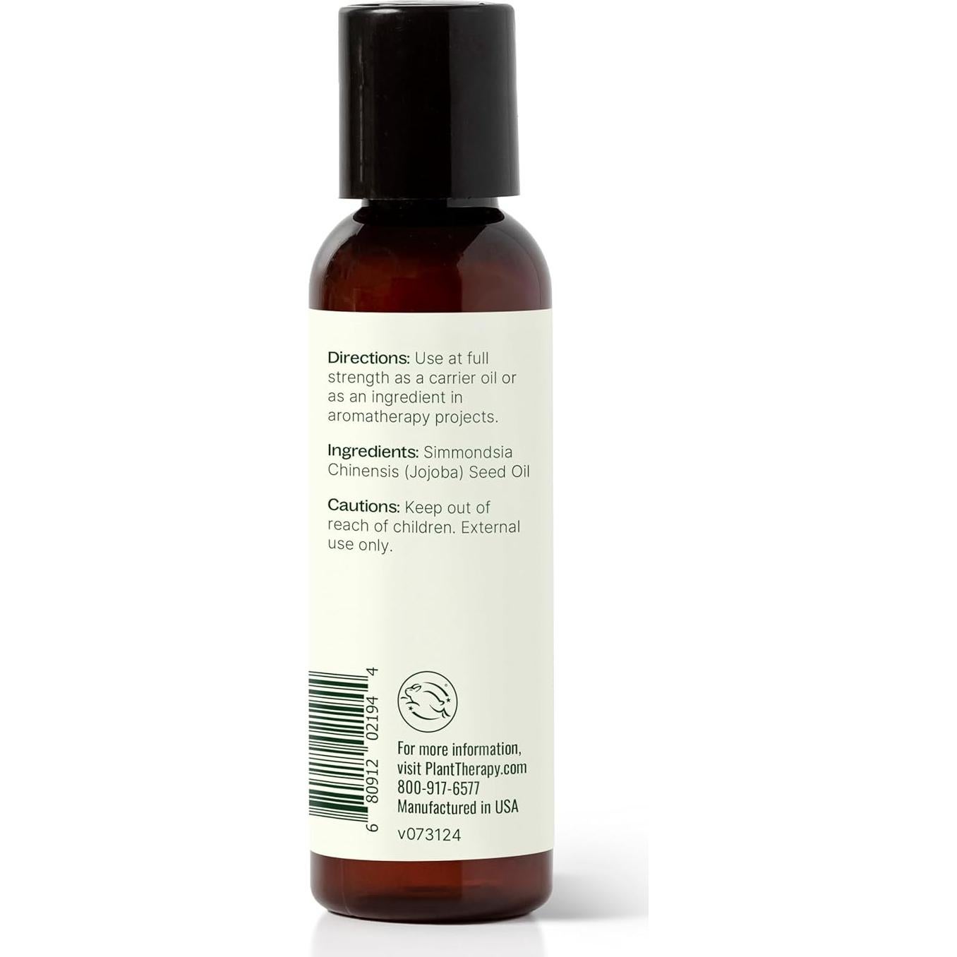 Aceite Portador de Jojoba Dorada Plant Therapy 60 ml 100% Puro