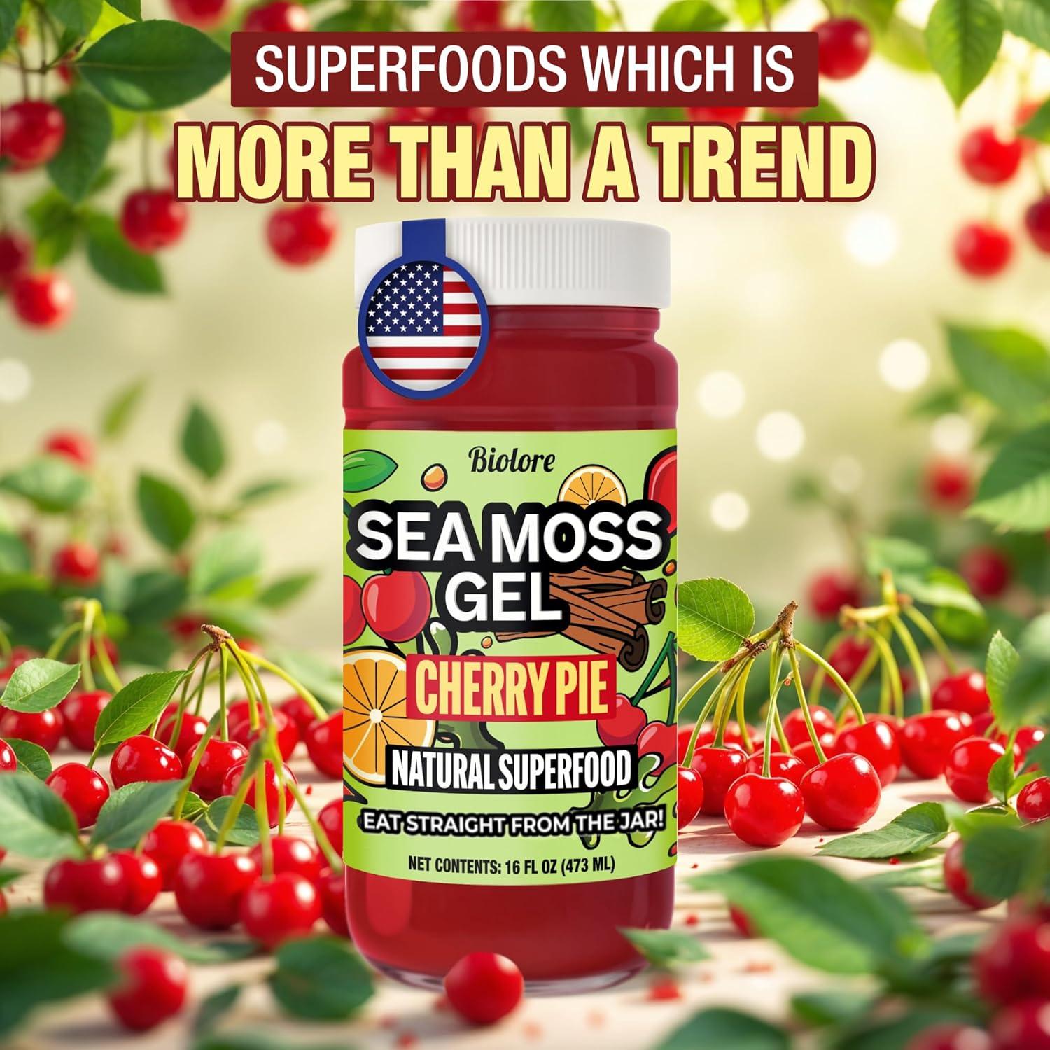 Gel de Musgo Marino Biolore 16 oz Pastel de Cereza Vegano