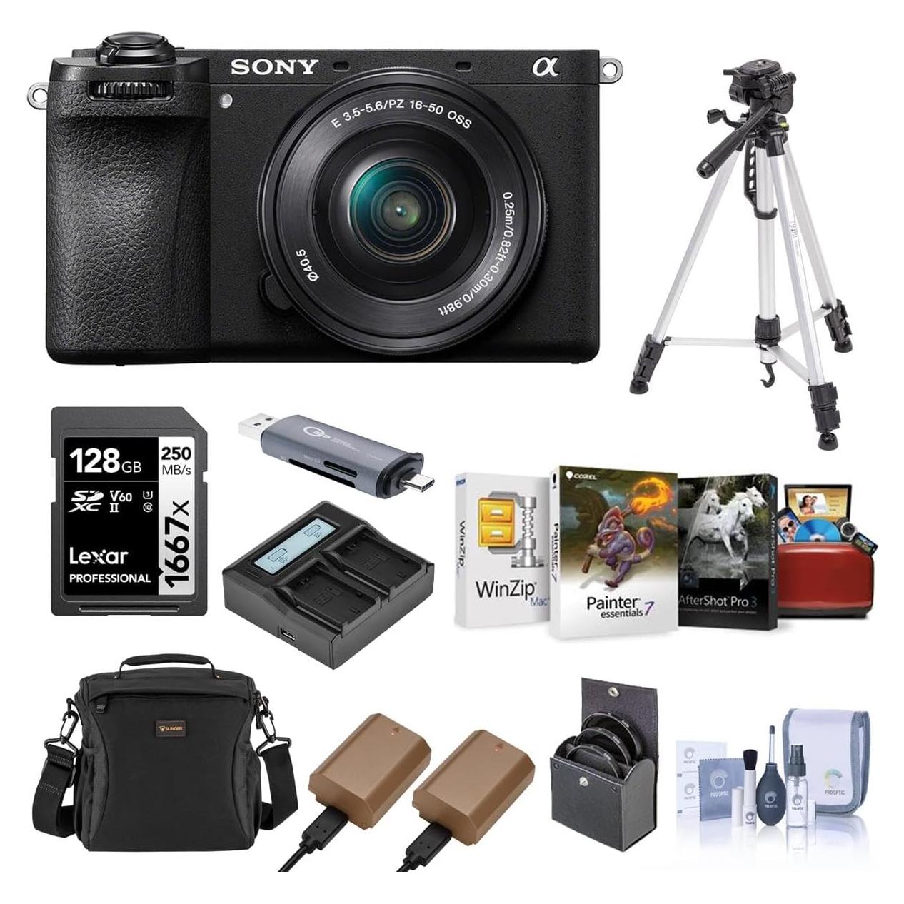 Cámara Sony Alpha a6700 + Lente E PZ 16-50mm + Accesorios