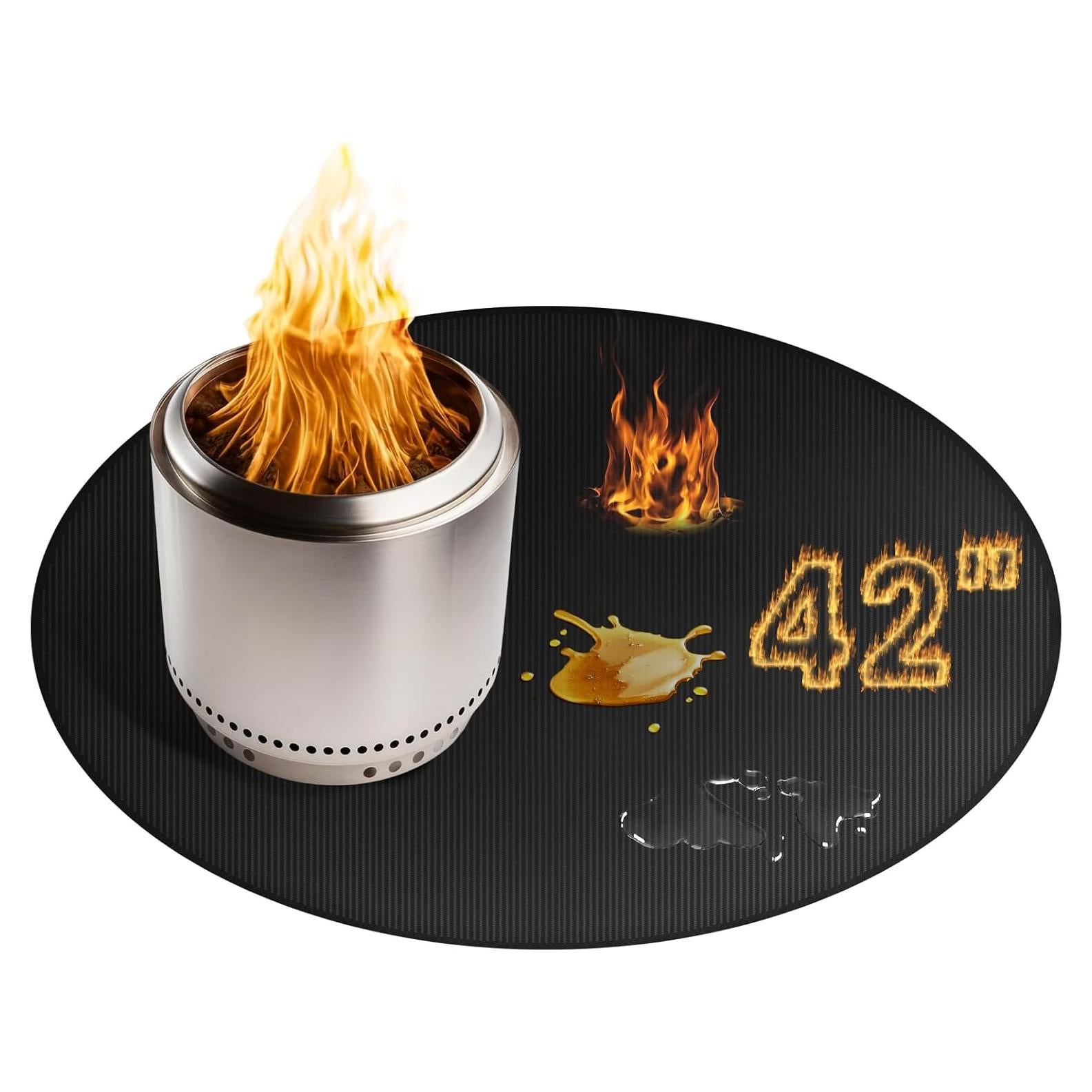 Tapete para Fogata Rymtox 106.68 cm Doble Cara Impermeable