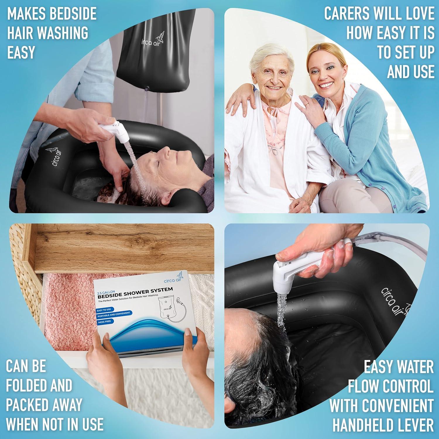 Bolsa de Ducha Portátil Circa Air 9.5L para Lavar Cabello