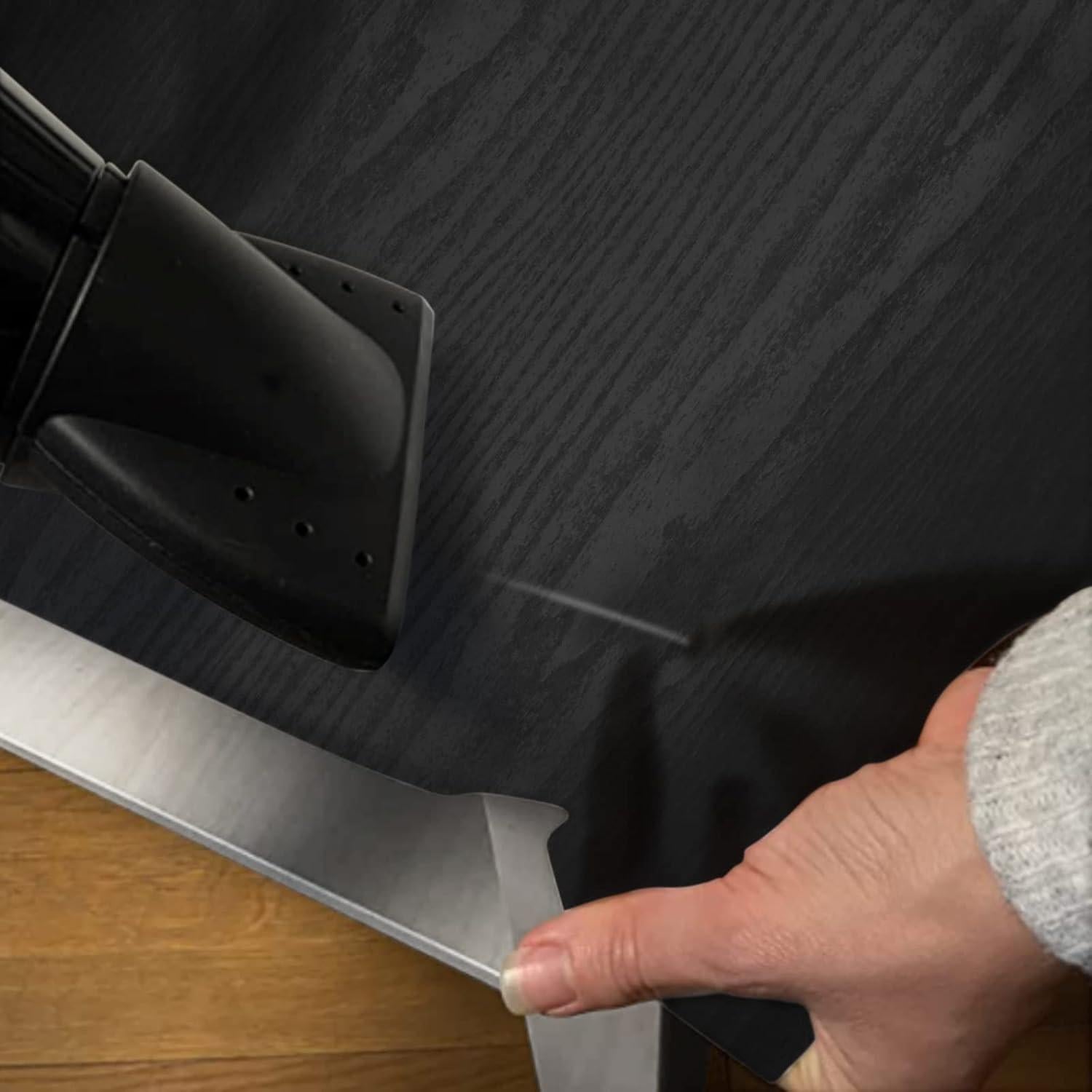 Papel Contact Autoadhesivo Seonta Madera Negra 30x300 cm