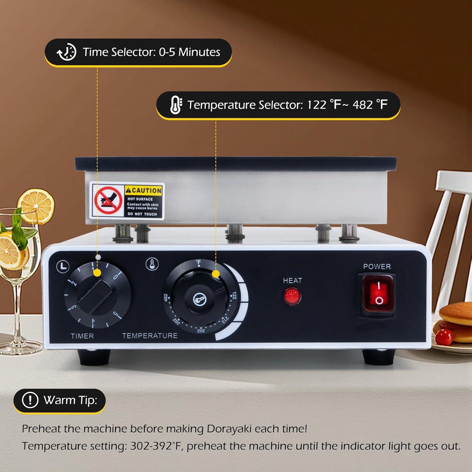 Fabricante de Pancakes Mini Dyna-Living 950W 25PCS Antiadherente