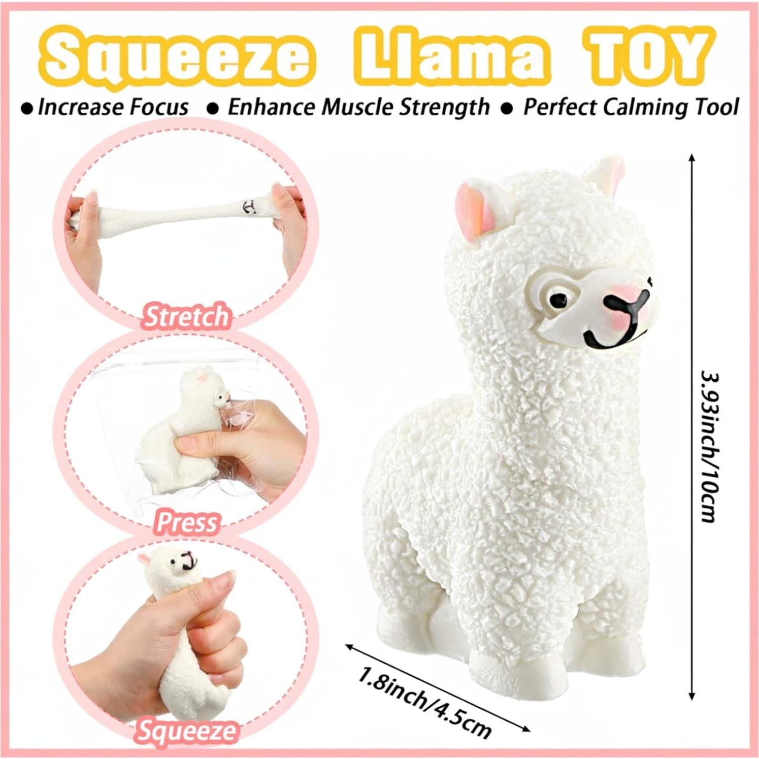 Set de 12 Juguetes Antiestrés Alpaca Meooeck - Mini Llama