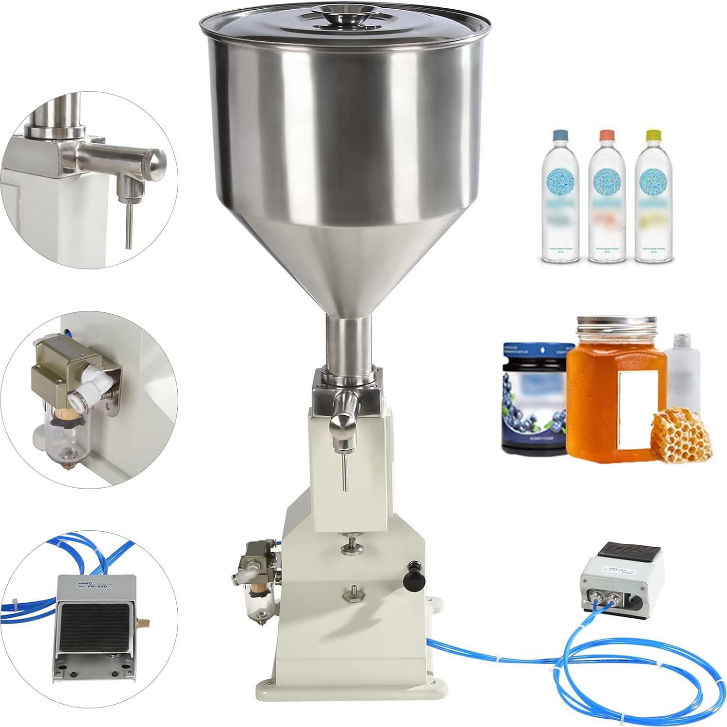 Máquina de Llenado Neumática Acero Inoxidable A02 5-50g