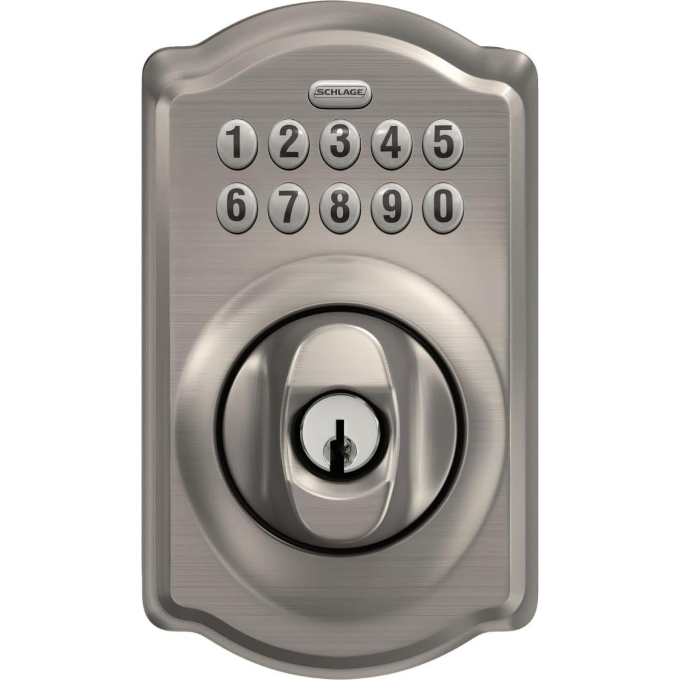 Cerradura Electrónica Schlage BE365 Camelot Níquel Satinado