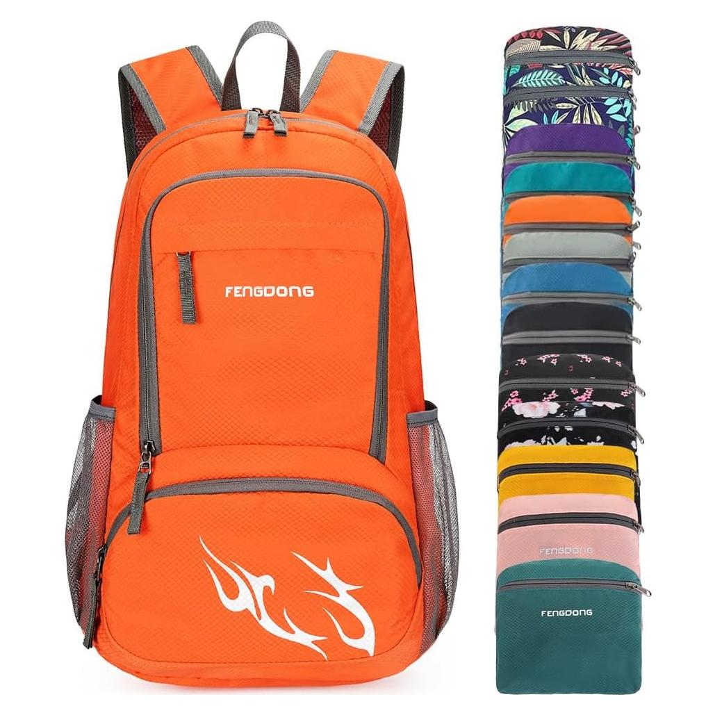 Mochila Plegable Impermeable FENGDONG 35L para Senderismo