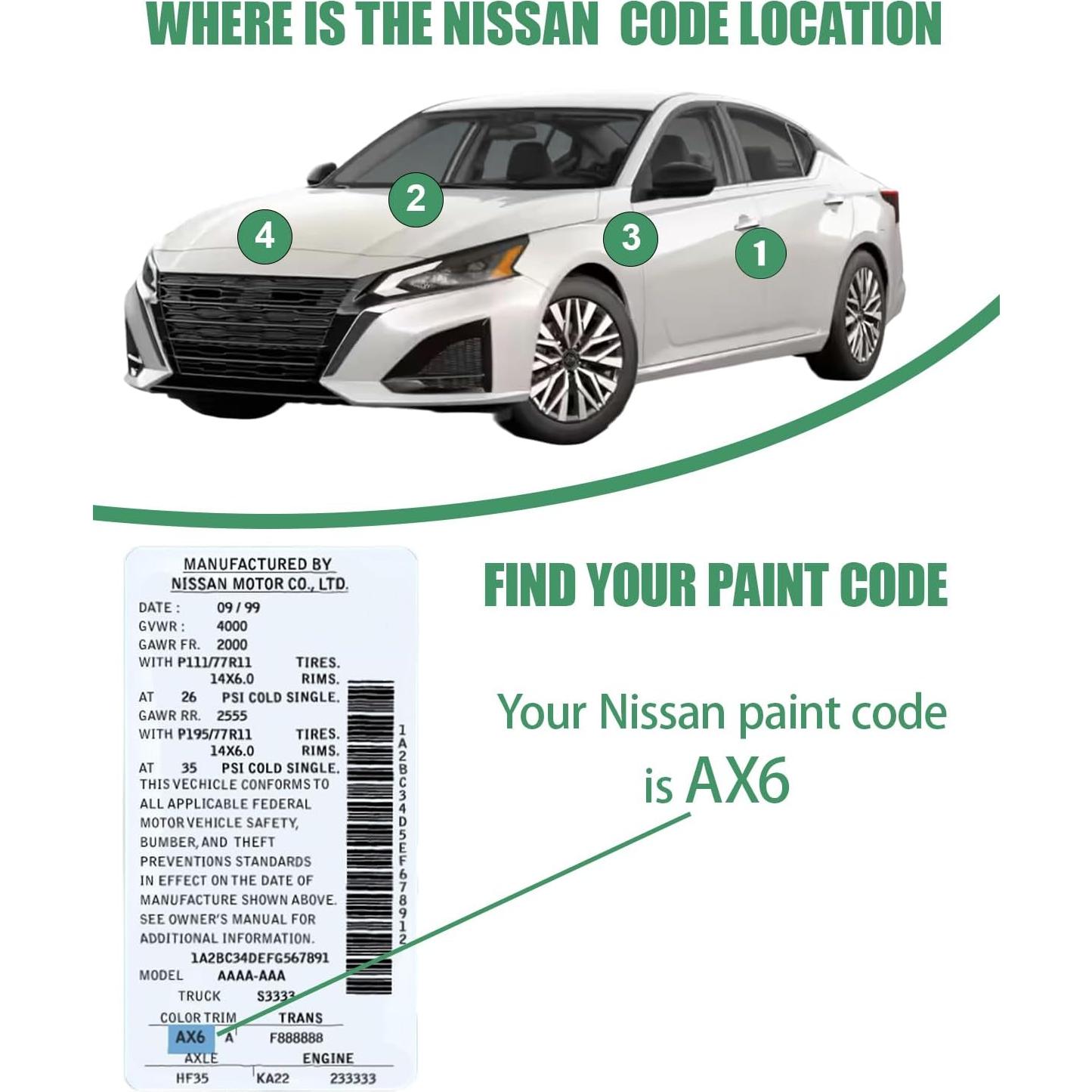 Pintura de Retoque Cardiality KH3 Obsidiana Negra 12ml para Nissan