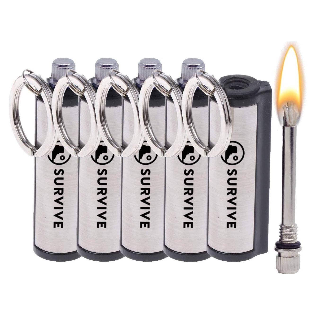 Encendedor Permanente SURVIVE Paquete de 5 a Prueba de Agua