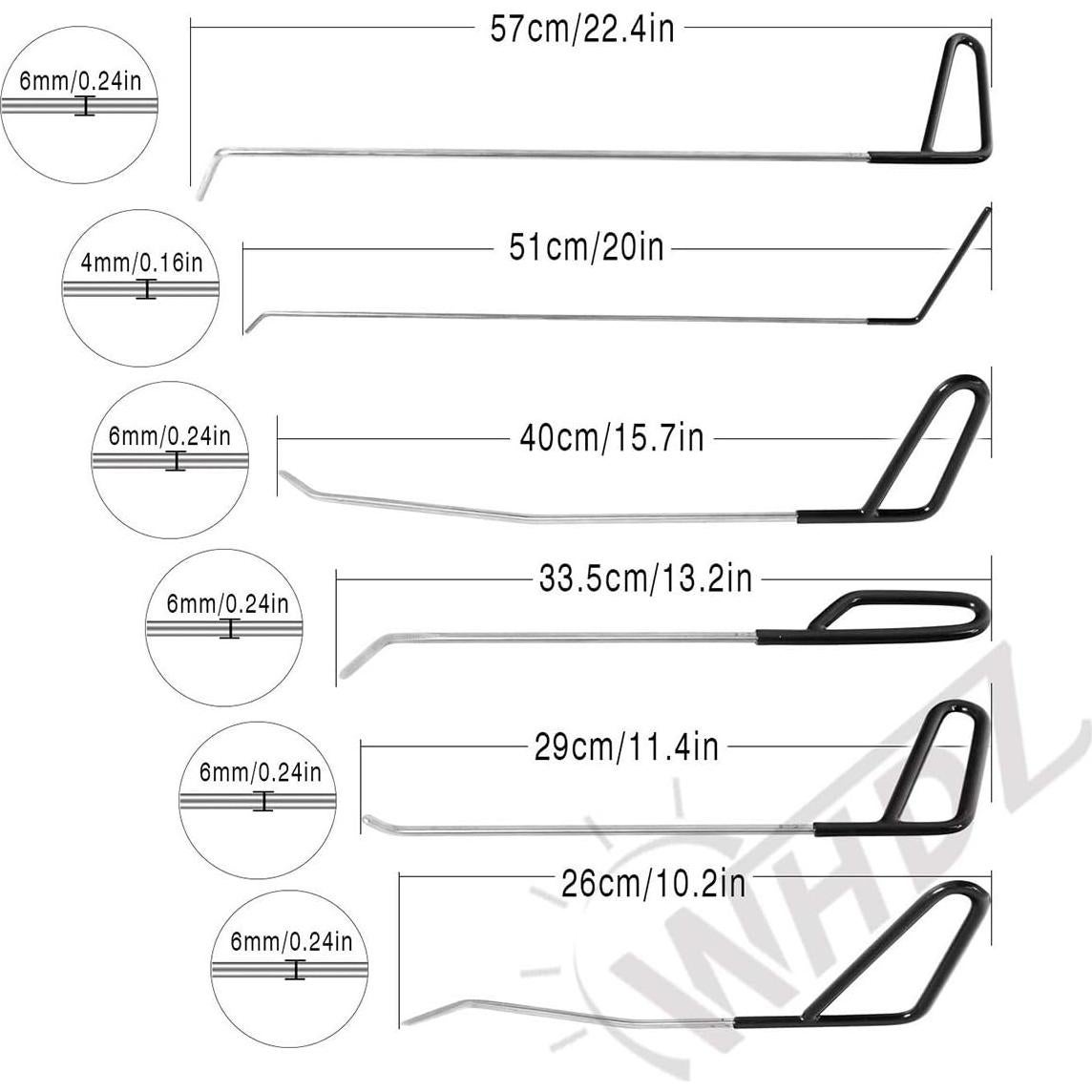 Kit de Herramientas de Reparación de Abolladuras WHDZ 11Pcs