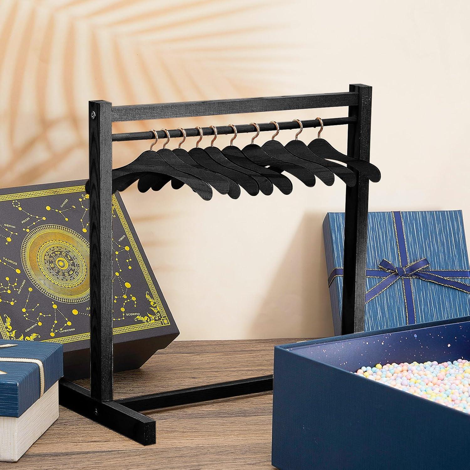 Perchero de Ropa para Muñecas Civaner 11 Piezas Negro