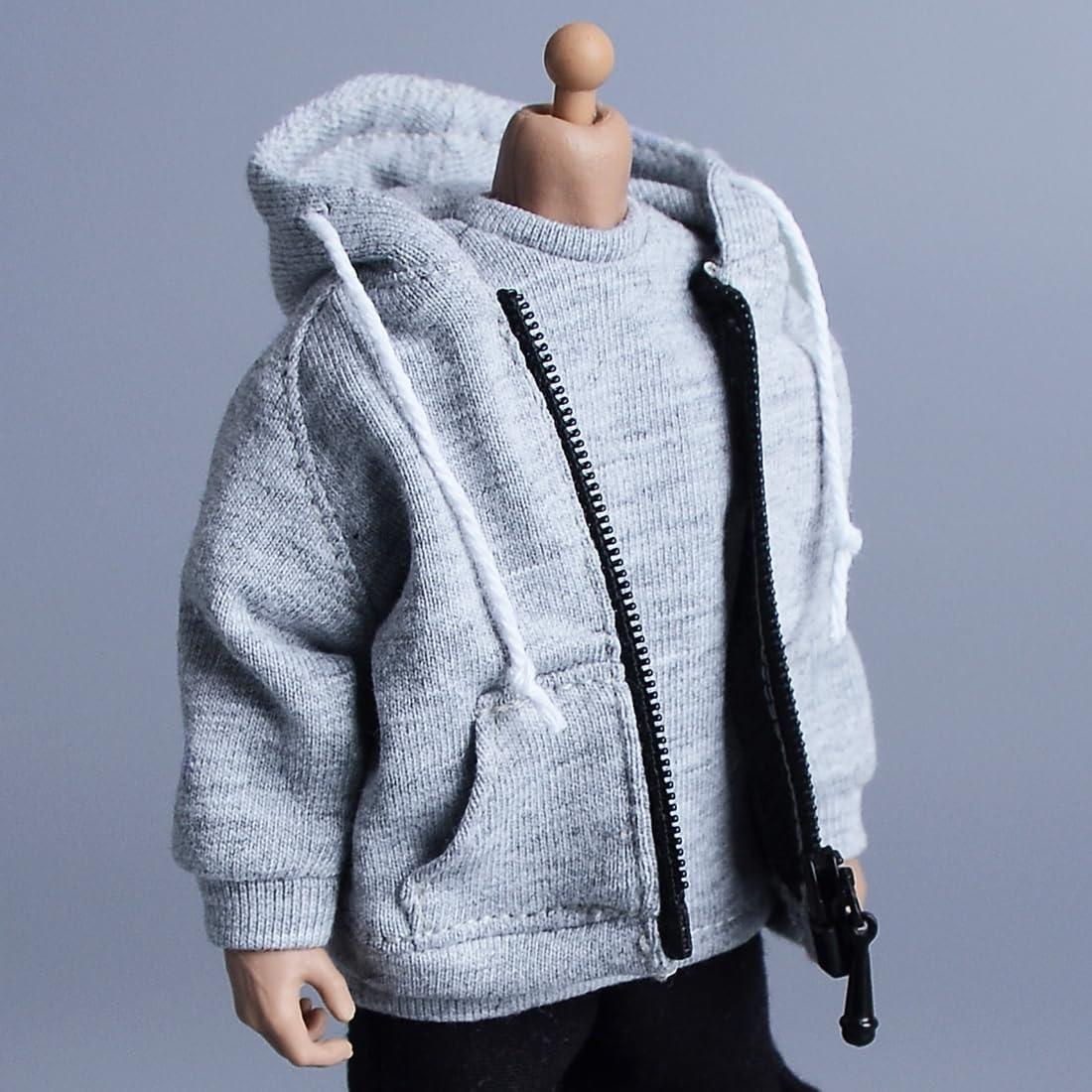 Ropa Deportiva Diaria para Muñeco 1/12 Meetoget Gris