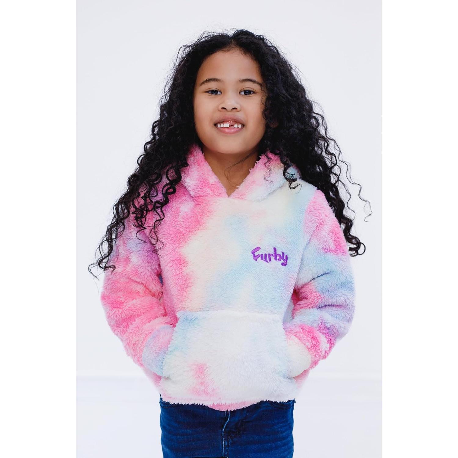 Sudadera con Capucha Furby Hasbro Niñas 4T - 14-16 Teñido Anudado