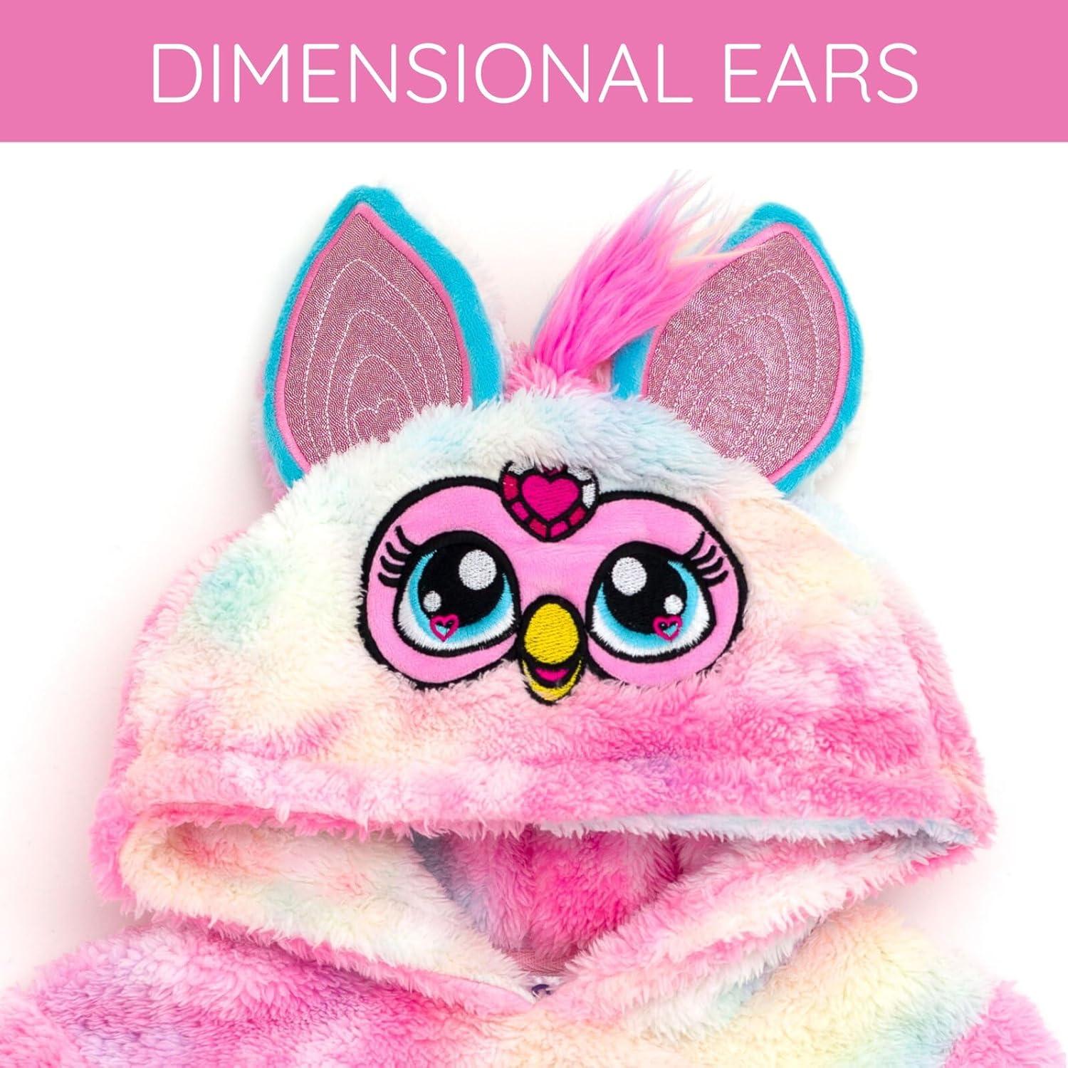 Sudadera con Capucha Furby Hasbro Niñas 4T - 14-16 Teñido Anudado