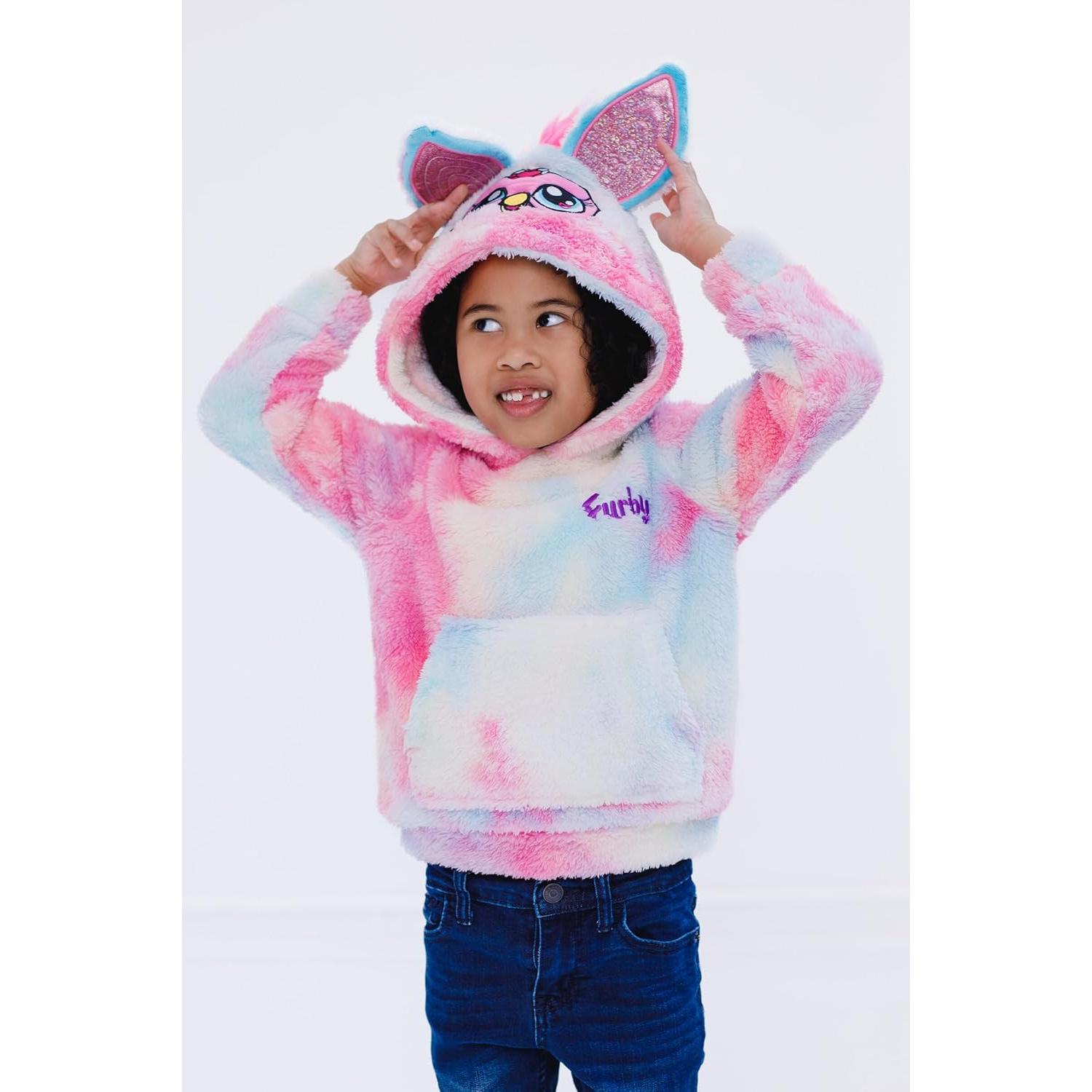 Sudadera con Capucha Furby Hasbro Niñas 4T - 14-16 Teñido Anudado