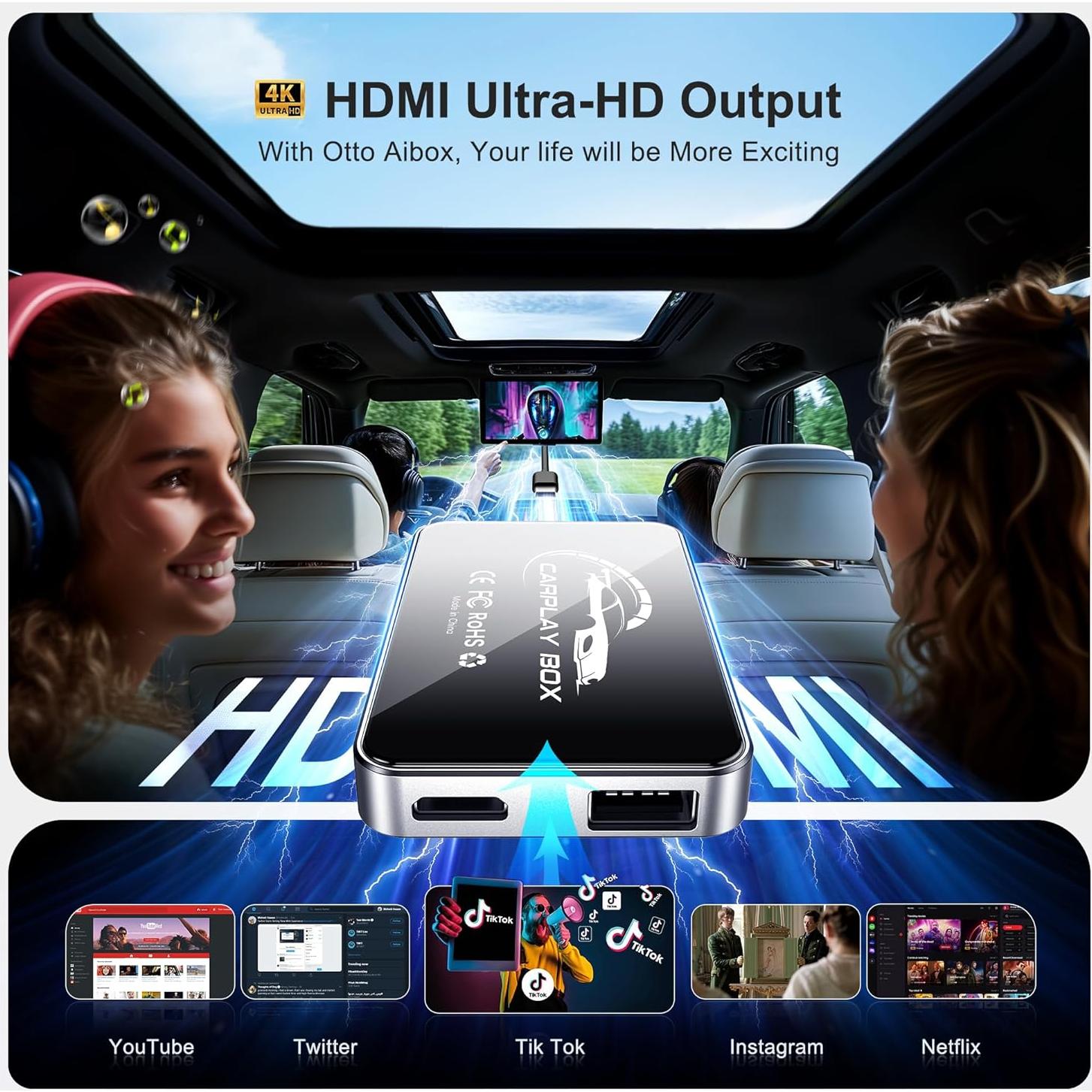 Adaptador Inalámbrico CarPlay FAIMEE T11 4GB RAM 32GB ROM