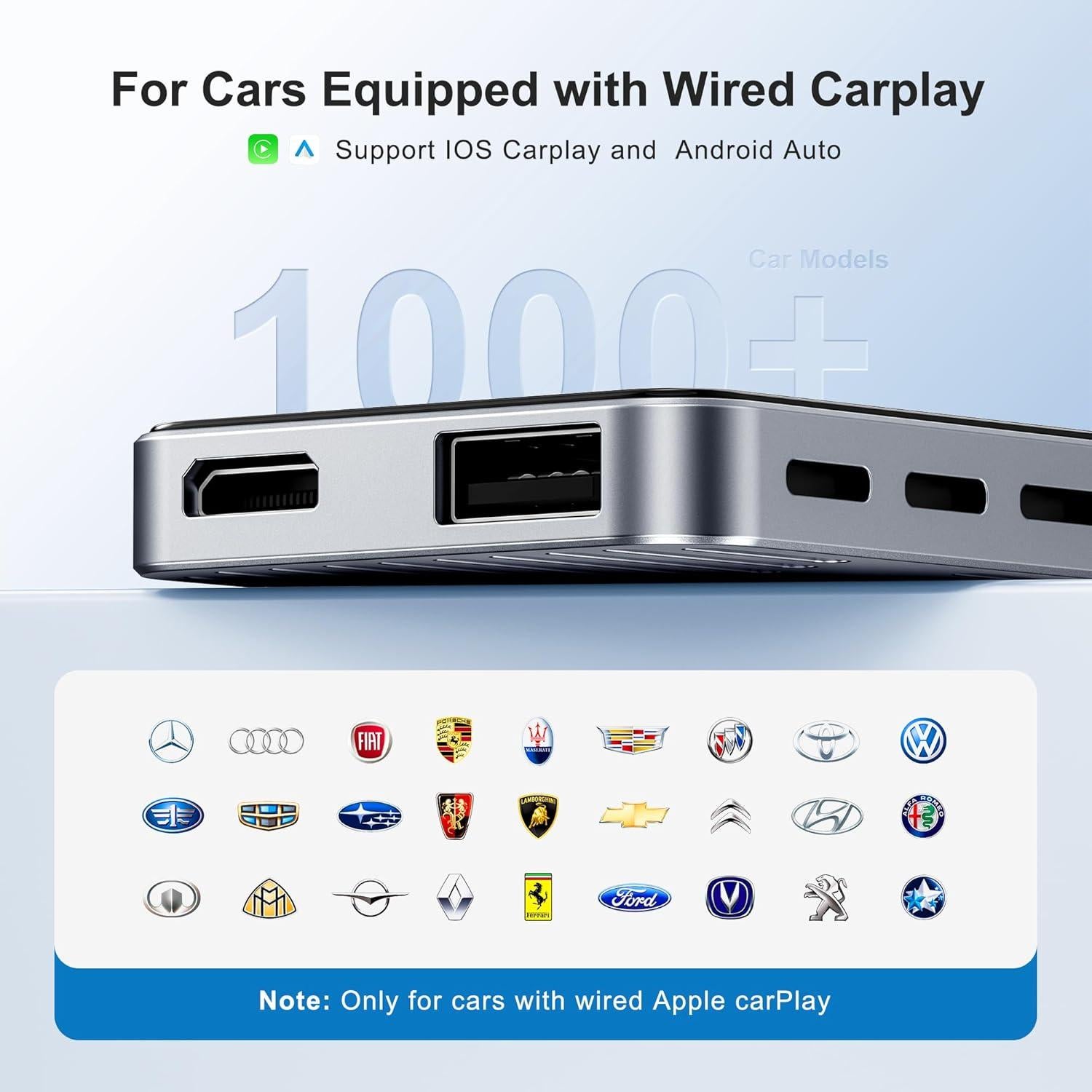 Adaptador Inalámbrico CarPlay FAIMEE T11 4GB RAM 32GB ROM
