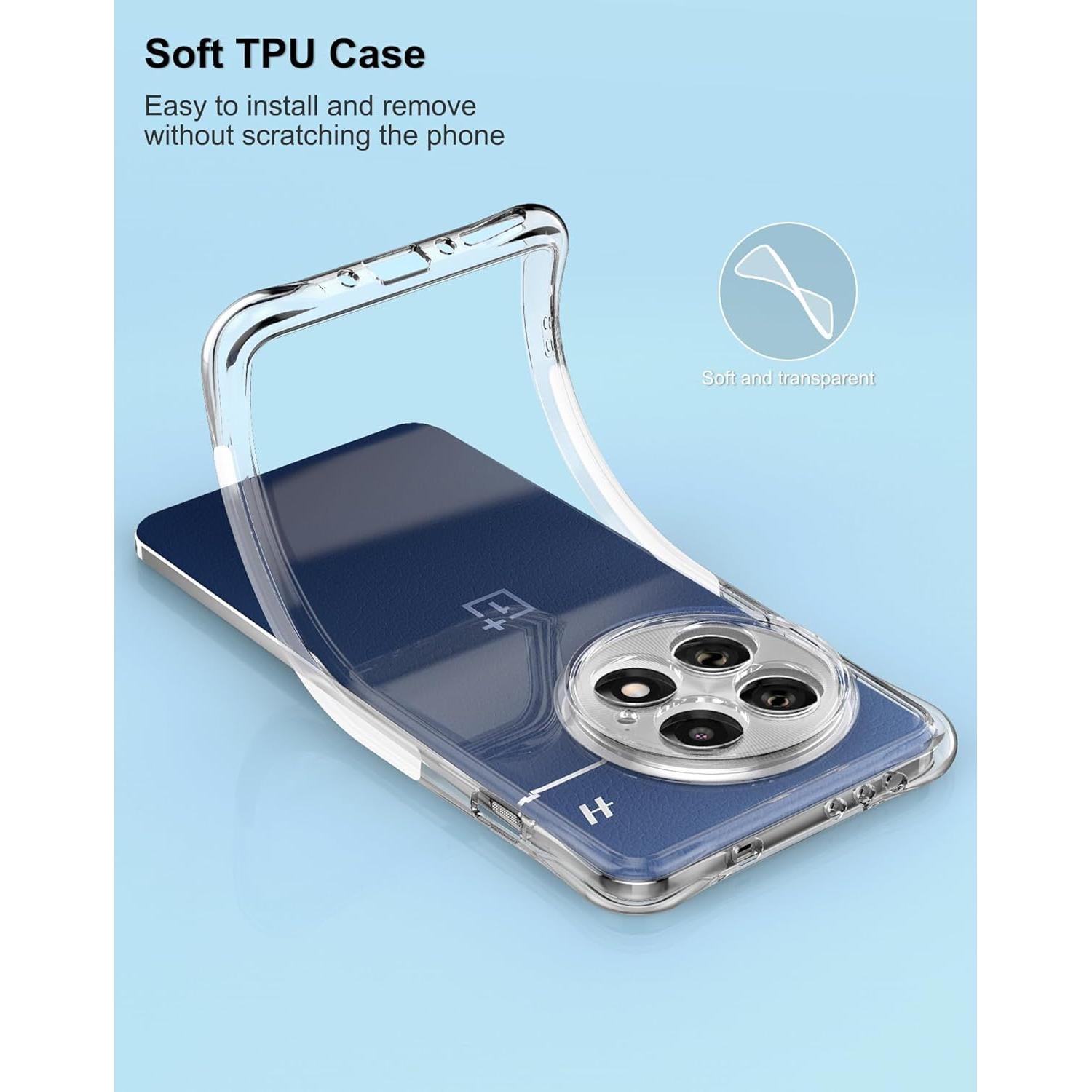 Funda Transparente TPU OnePlus 13 con Esquinas Reforzadas