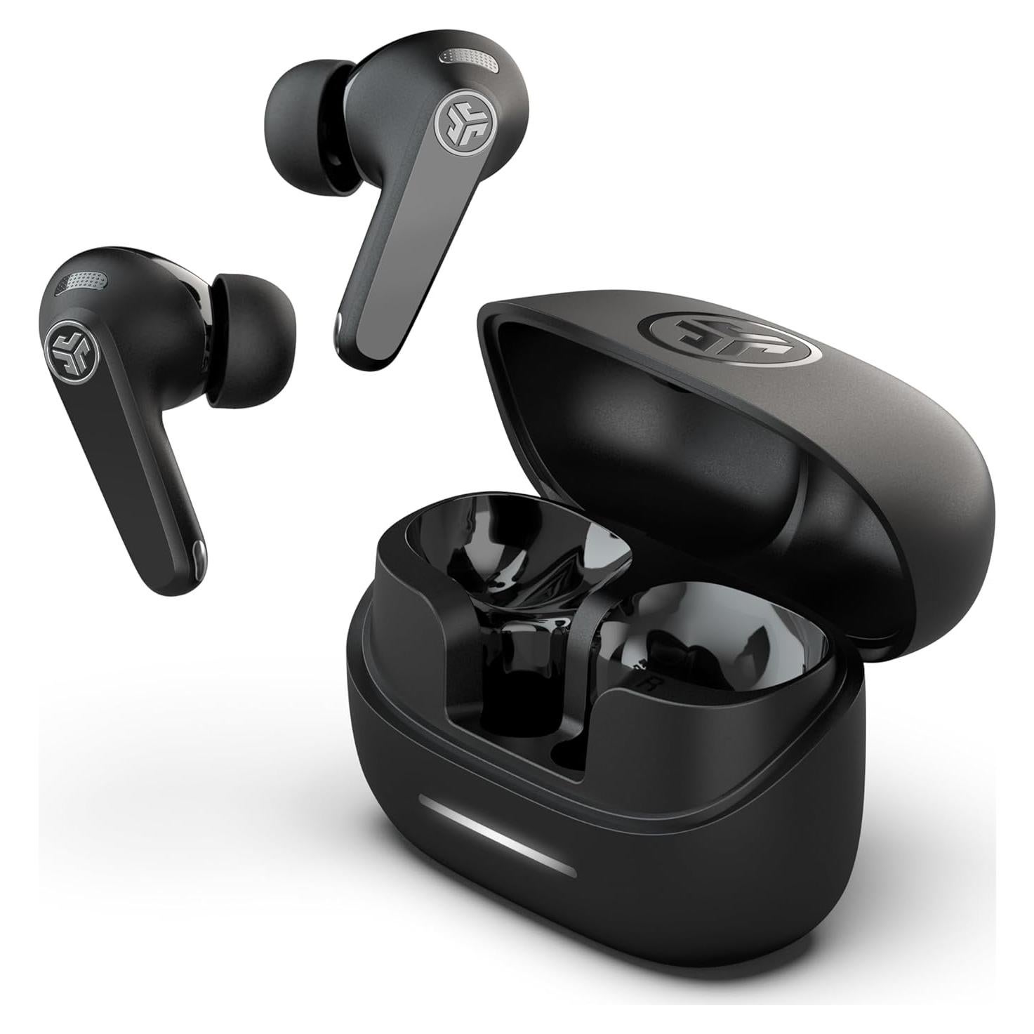 Auriculares Inalámbricos JLab JBuds Pods ANC, 56h Batería, Negro
