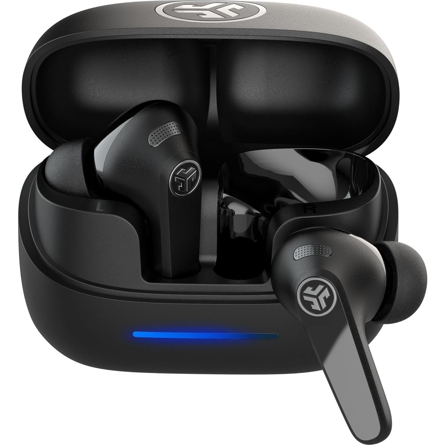Auriculares Inalámbricos JLab JBuds Pods ANC, 56h Batería, Negro