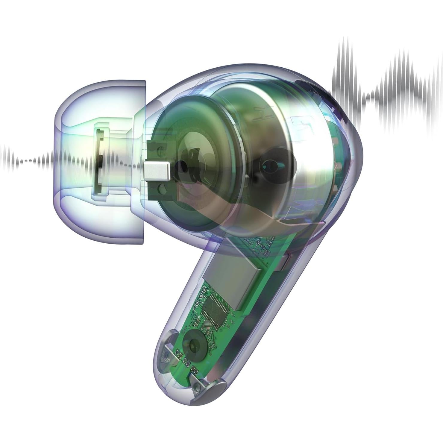 Auriculares Inalámbricos JLab JBuds Pods ANC, 56h Batería, Negro