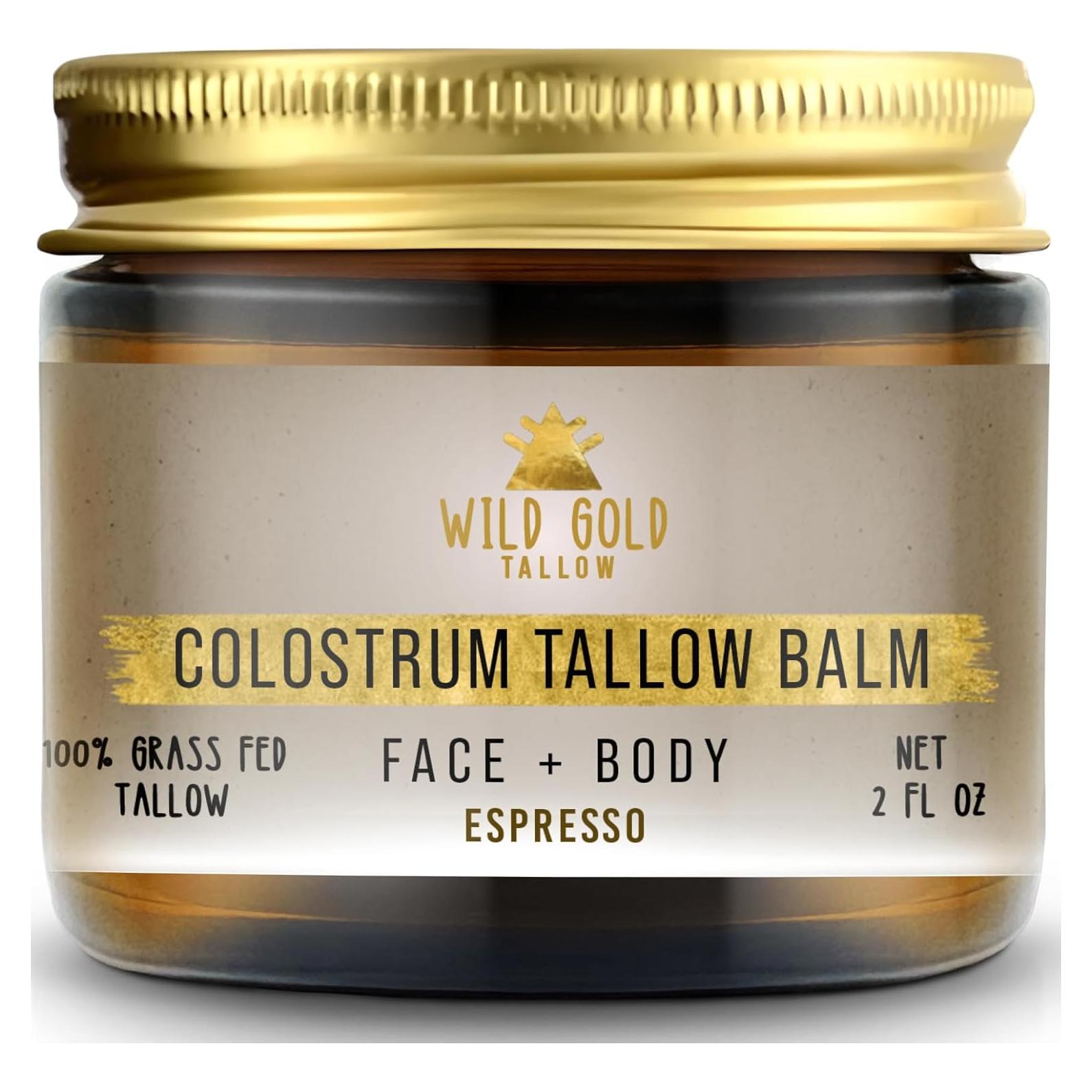 Bálsamo de Sebo Wild Gold Tallow 56.7g con Calostro y Aceite de Emú