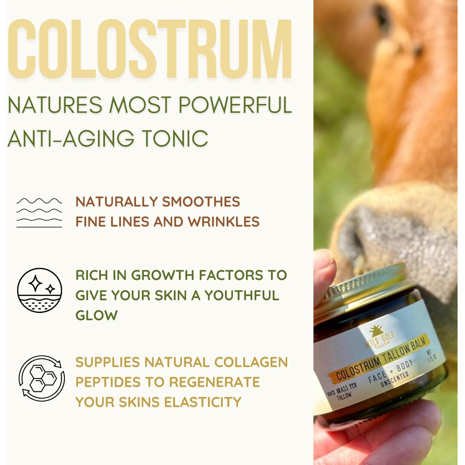 Bálsamo de Sebo Wild Gold Tallow 56.7g con Calostro y Aceite de Emú